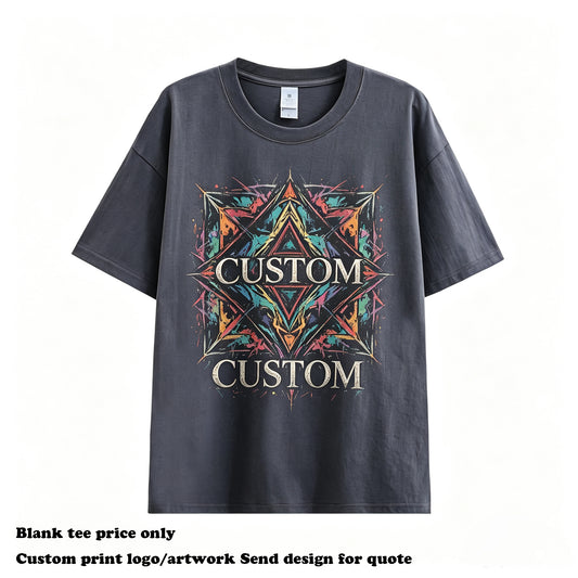 Oem Customized Hot Sell T-shirt Wholesale High Quality Streetwear Heavy Cotton Drop Shoulder Short Sleeve t Shirt for Men
