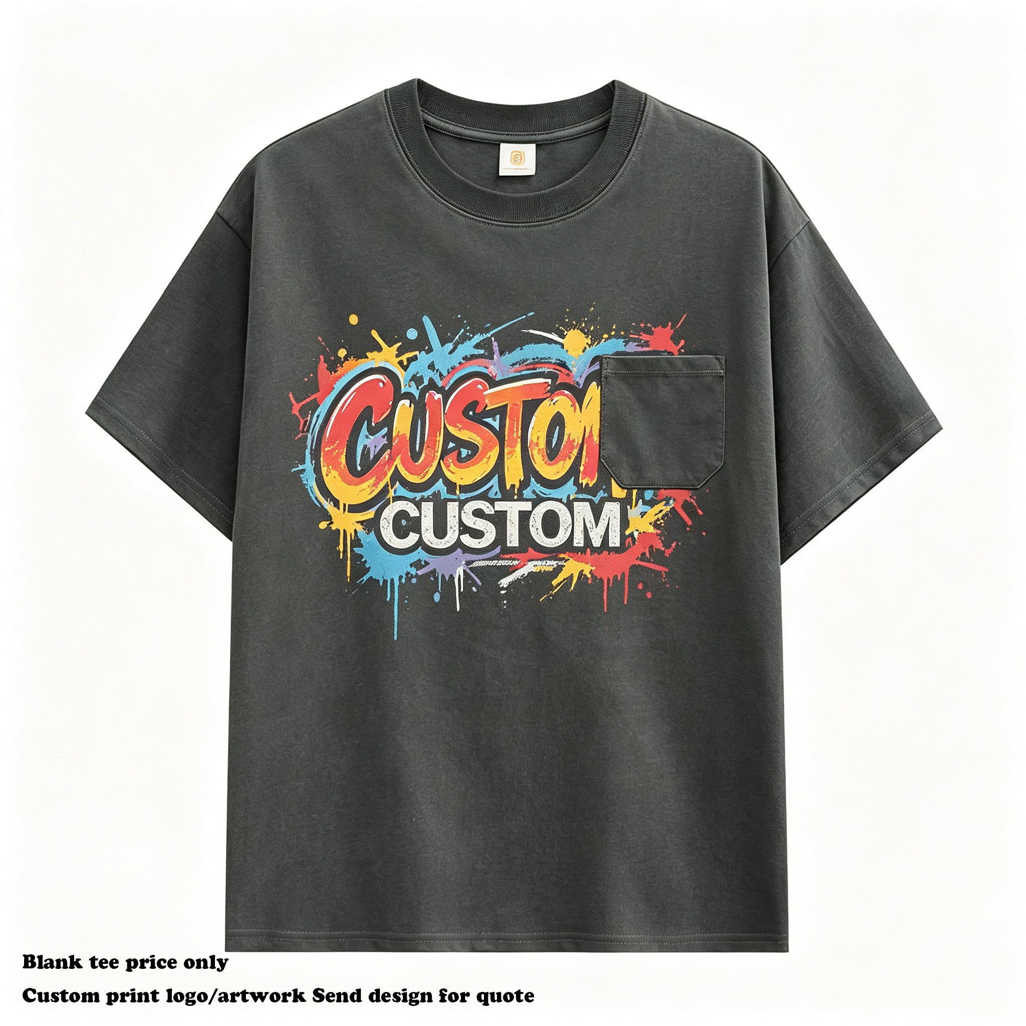 Top Quality T-shirt Oversized Men's New Style Cotton Short Sleeve Men's Blank O-neck Streetwear Embroidery logo Men's T-shirts