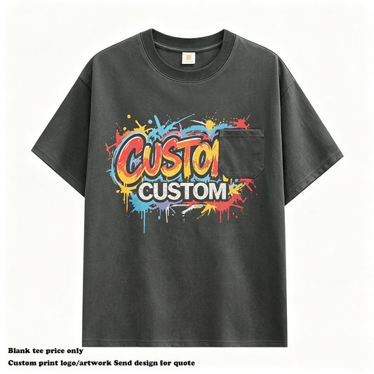 Top Quality T-shirt Oversized Men's New Style Cotton Short Sleeve Men's Blank O-neck Streetwear Embroidery logo Men's T-shirts