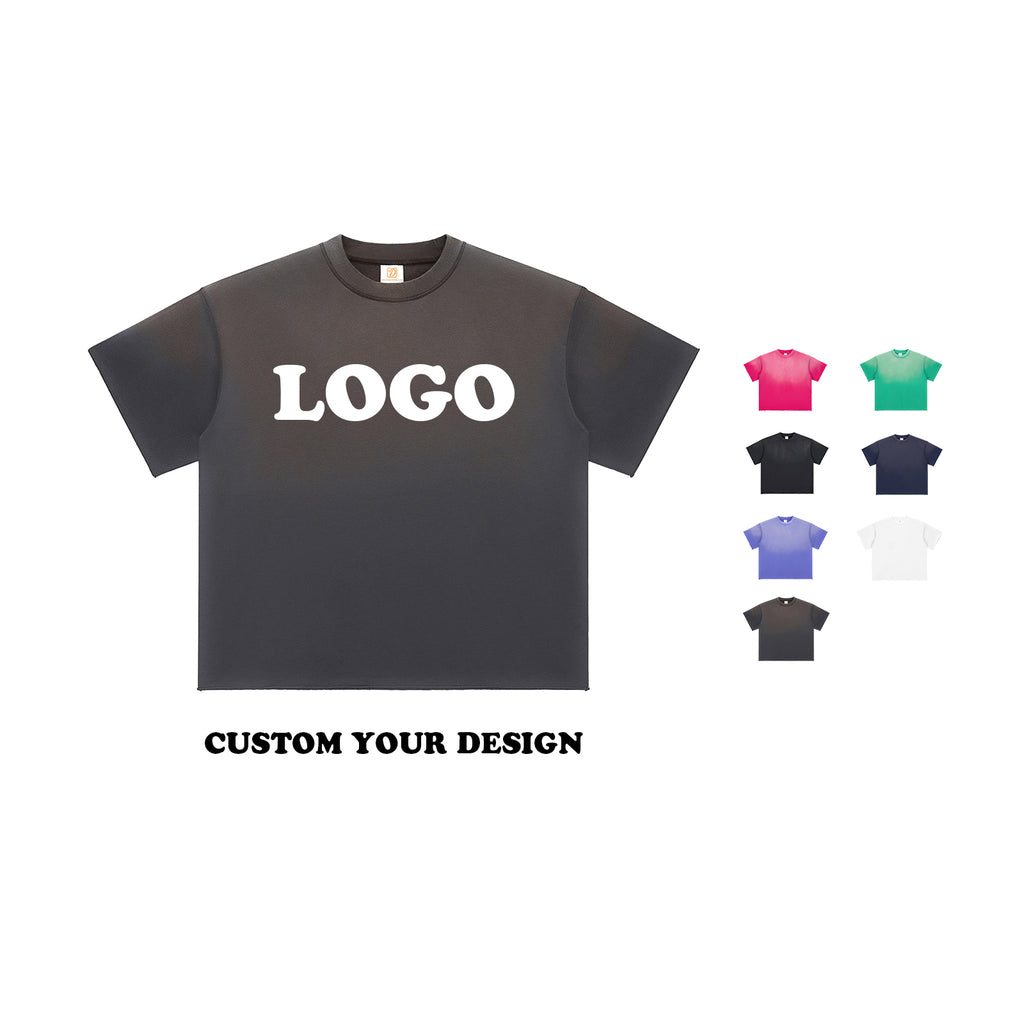 Custom Vintage T-shirt Heavyweight Terry Washed Short Sleeve Summer New Design Fashion Wholesale High Quality t Shirt for Men