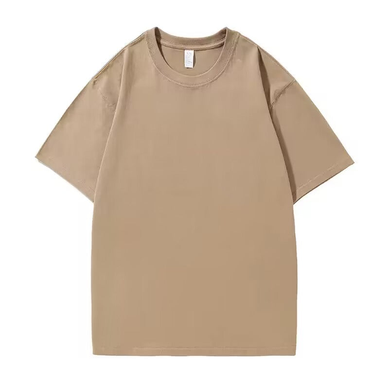 Manufacturer T-shirts 100% Cotton Drop Shoulder Custom High Quality Round Neck Short Sleeve Streetwear Personalized T-shirt