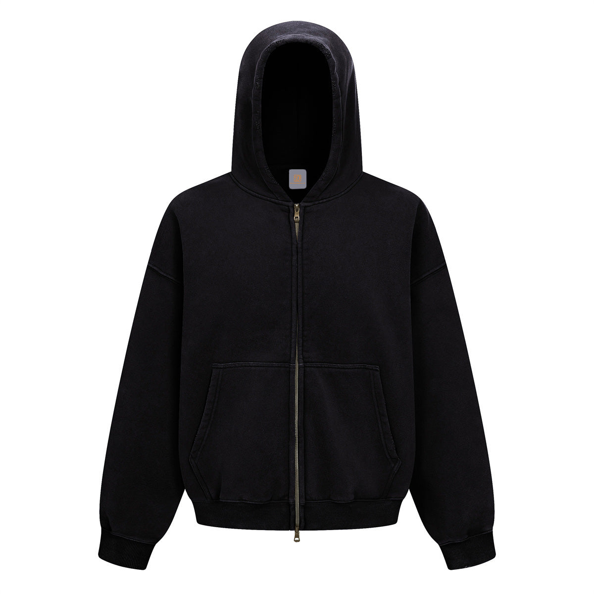 Unisex Hoodie Short Sleeved BOXY Style Zipper Coat with Water Washed Tie Dye Print Hoodie Zip up Hoodie Fall and Winter Style