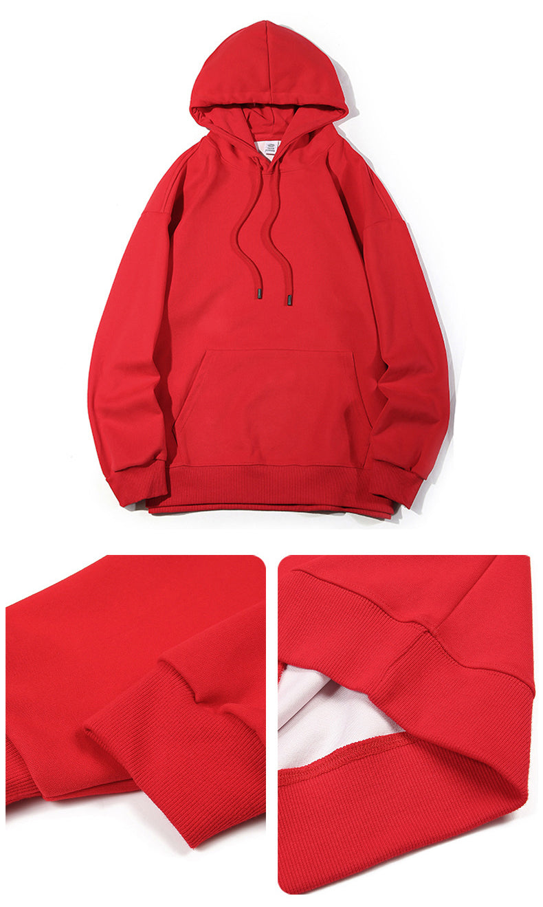 Custom Logo High Quality Cotton Drop Shoulder Cheap Multicolored Heavyweight Blank Oversized Custom Puff Print Thick Hoodies