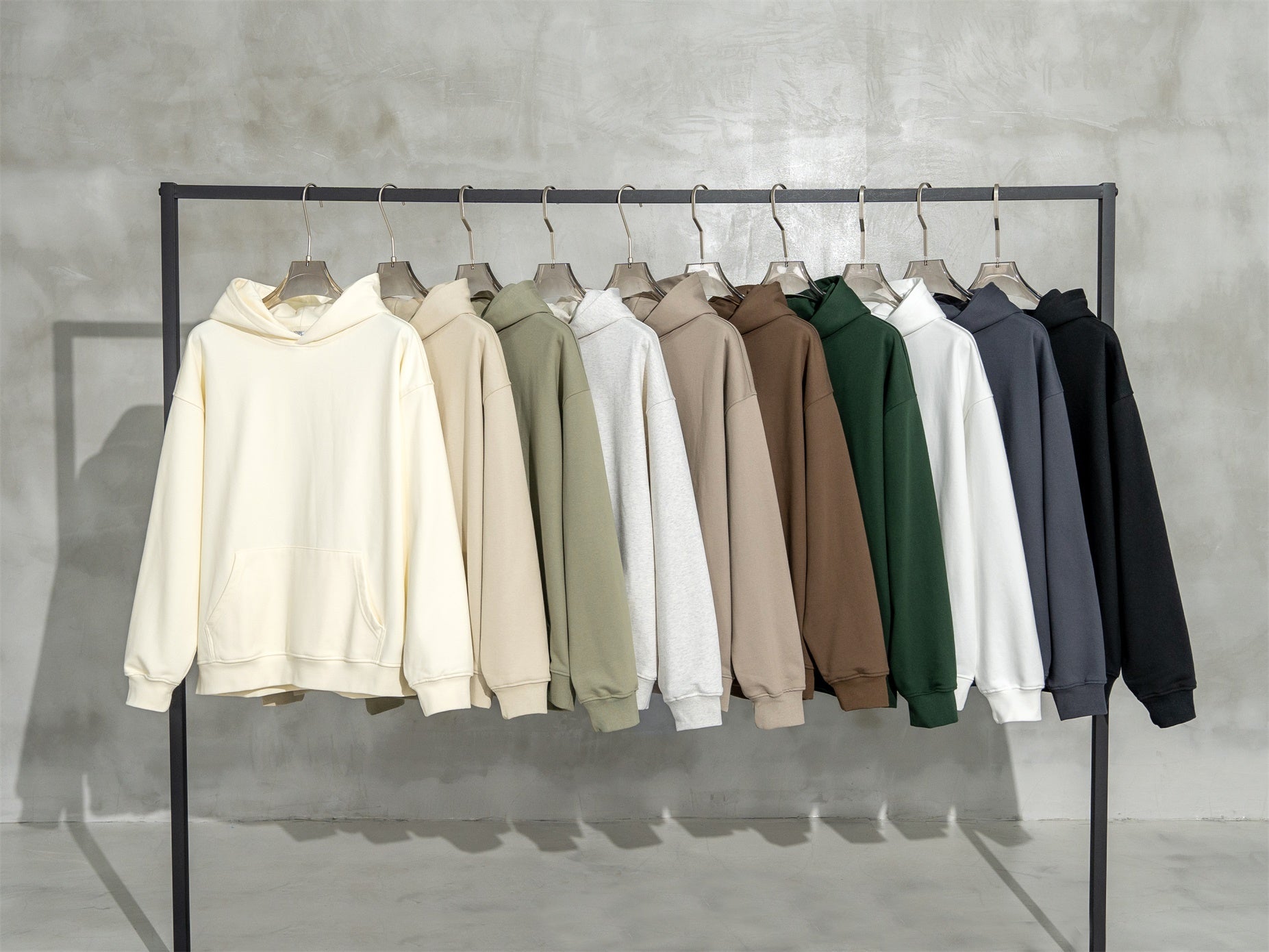 Custom Hoodies Drop Shoulder Unisex High Quality Heavyweight Fashion Pullover High Quality Polyester/Cotton Streetwear Hoodie