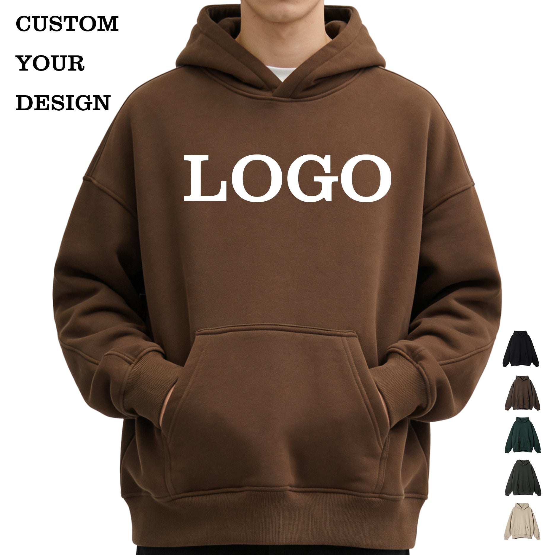 Oversized Hoodie Blank High Quality Wireless Hoodies Custom logo Streetwear Pullover Puff Printing Heavy Weight Design Hoodies