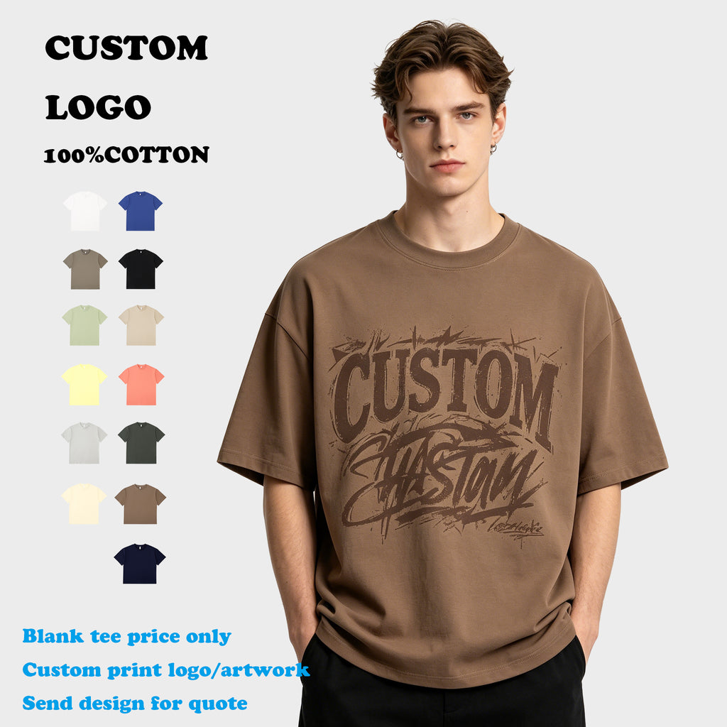 Customized t Shirts 100% Cotton Streetwear Round Neck Blank Summer Short Sleeve New Style High Quality Fashion t Shirt for Men