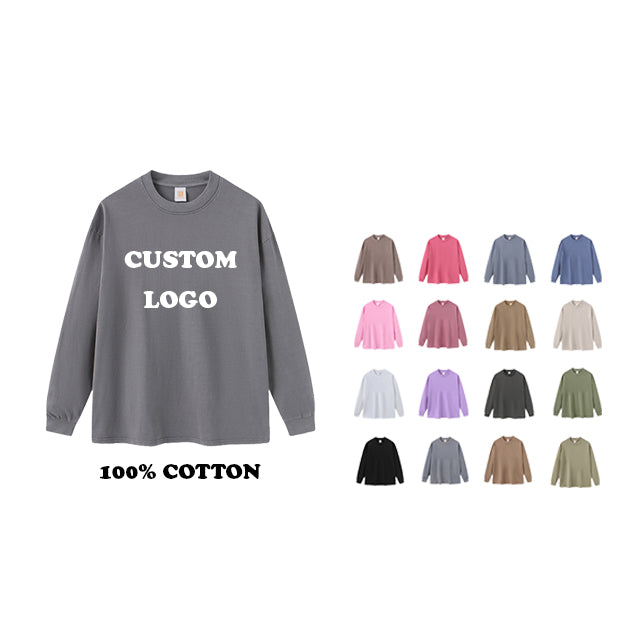 Customized t Shirts Vintage Custom Puff Printing High Quality Washed Round Neck Loose New Design Dtf Transfers for t Shirts