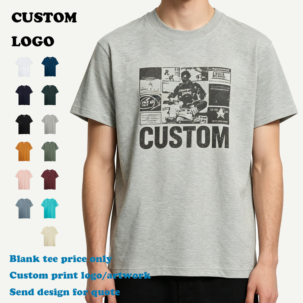 Men's T-shirts High Quality Basic Round Neck Summer New Design 100% Cotton Short Sleeve Blank Streetwear Plain t Shirt