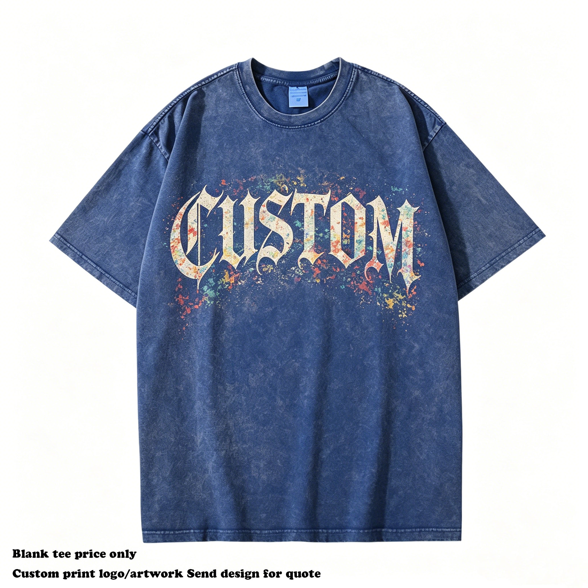 High Quality T-shirt Vintage Custom Washed New Design Streetwear O-neck Blank Short Sleeve Heavy Cotton Personalized T-shirt