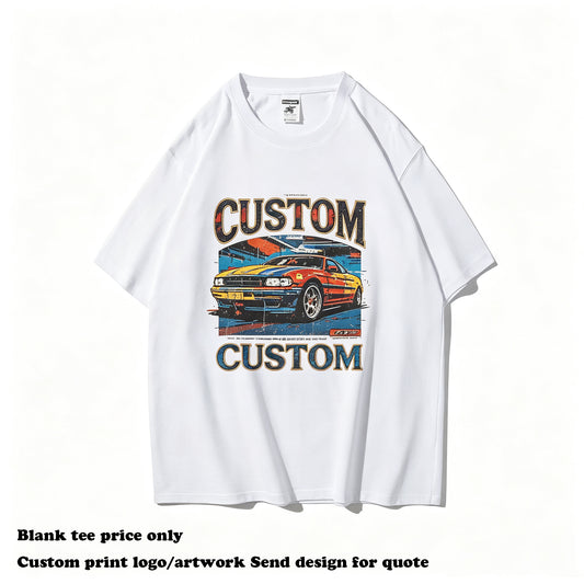 100% Cotton Men's T-shirts Customized High Quality New Style Brand Summer Short Sleeve Fashion Desgin Streetwear O-neck T-shirt