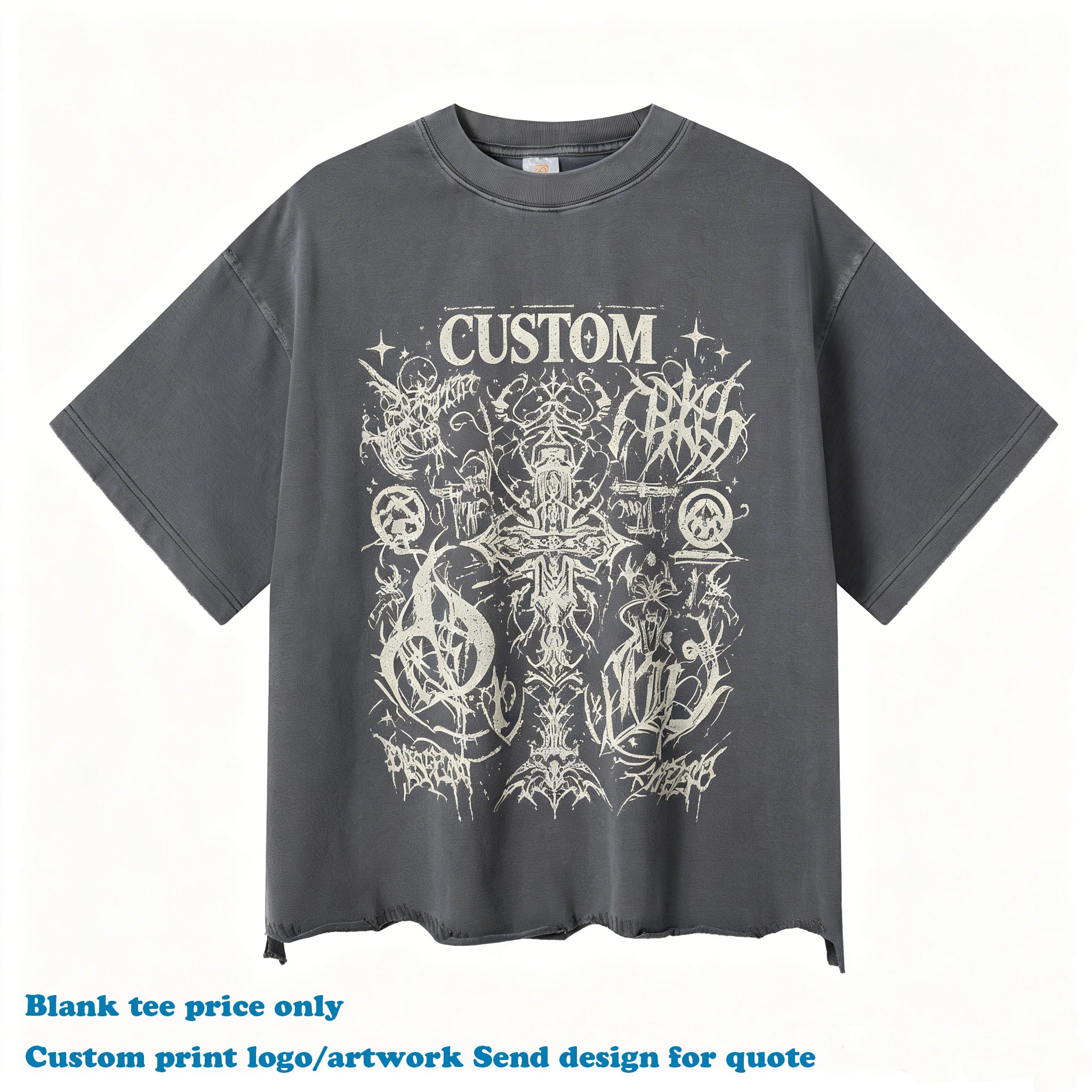 Customized t Shirts O-neck Blank High Quality Custom New Design Short Sleeve 100% Cotton Vintage Streetwear Hip Hop T-shirts