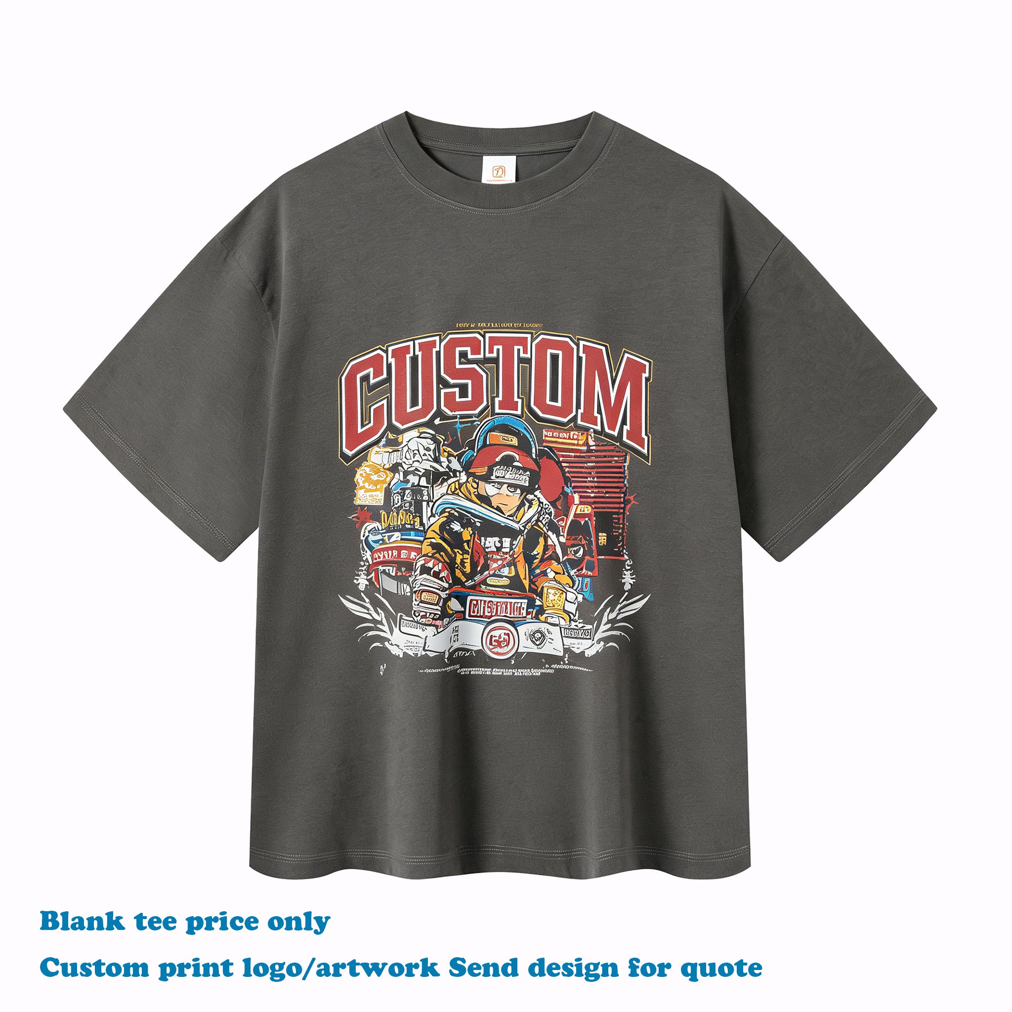 Drop Shoulder Mint T-Shirts Custom Logo Crew Neck Drop Shoulder Ice Feel Quick Dry High Quality Design Summer t Shirt for Men