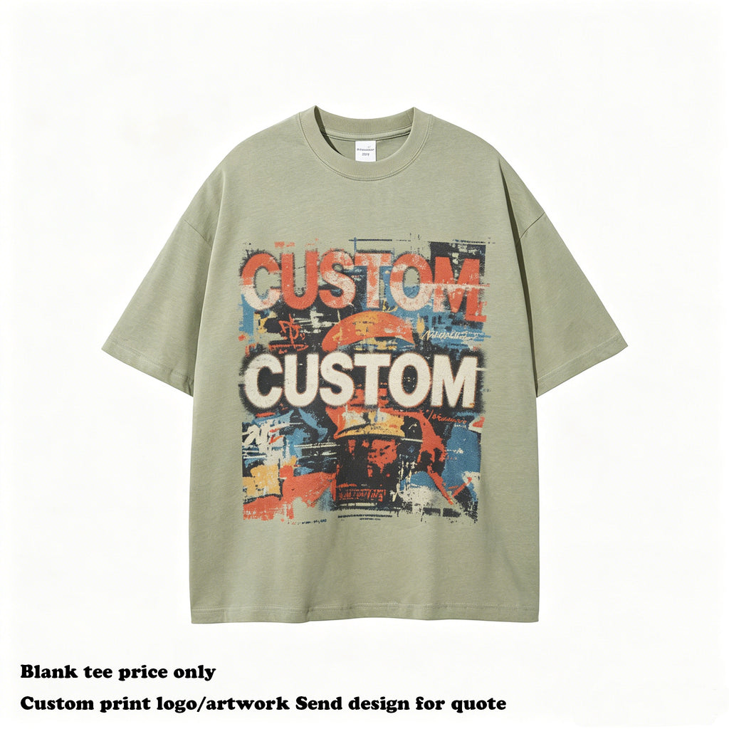 Hot Selling High Quality T-shirt Drop Shoulder Pure Color Round Neck Custom logo Blank Streetwear Short Sleeve t Shirt for Men