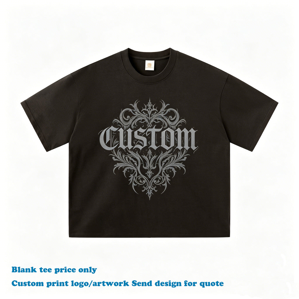 Customized t Shirts 100% Cotton High Quality New Design Summer Boxy Casual High Quality Oversized Streetwear Men's T-shirts