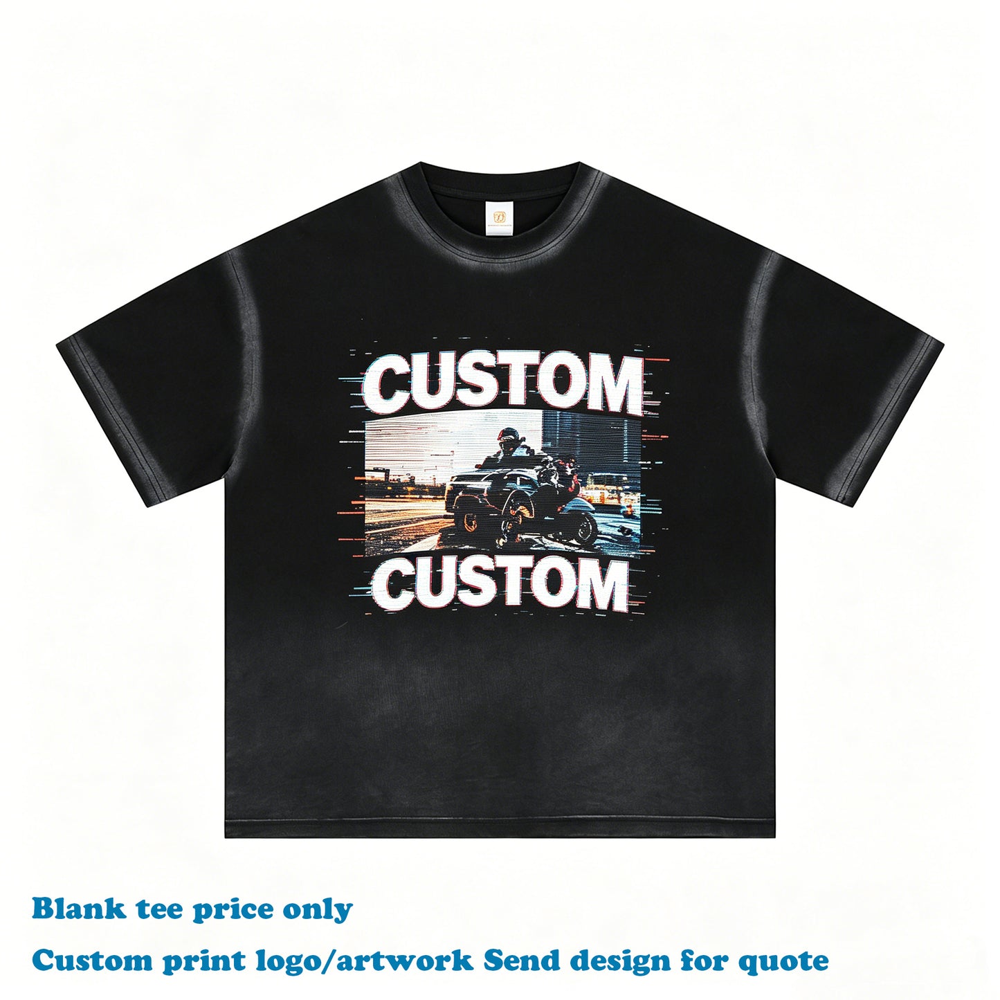 New Design Custom T-shirt High Quality 100% Cotton Washed Heavyweight Summer Short Sleeve Blank Personalized Men's T-shirts