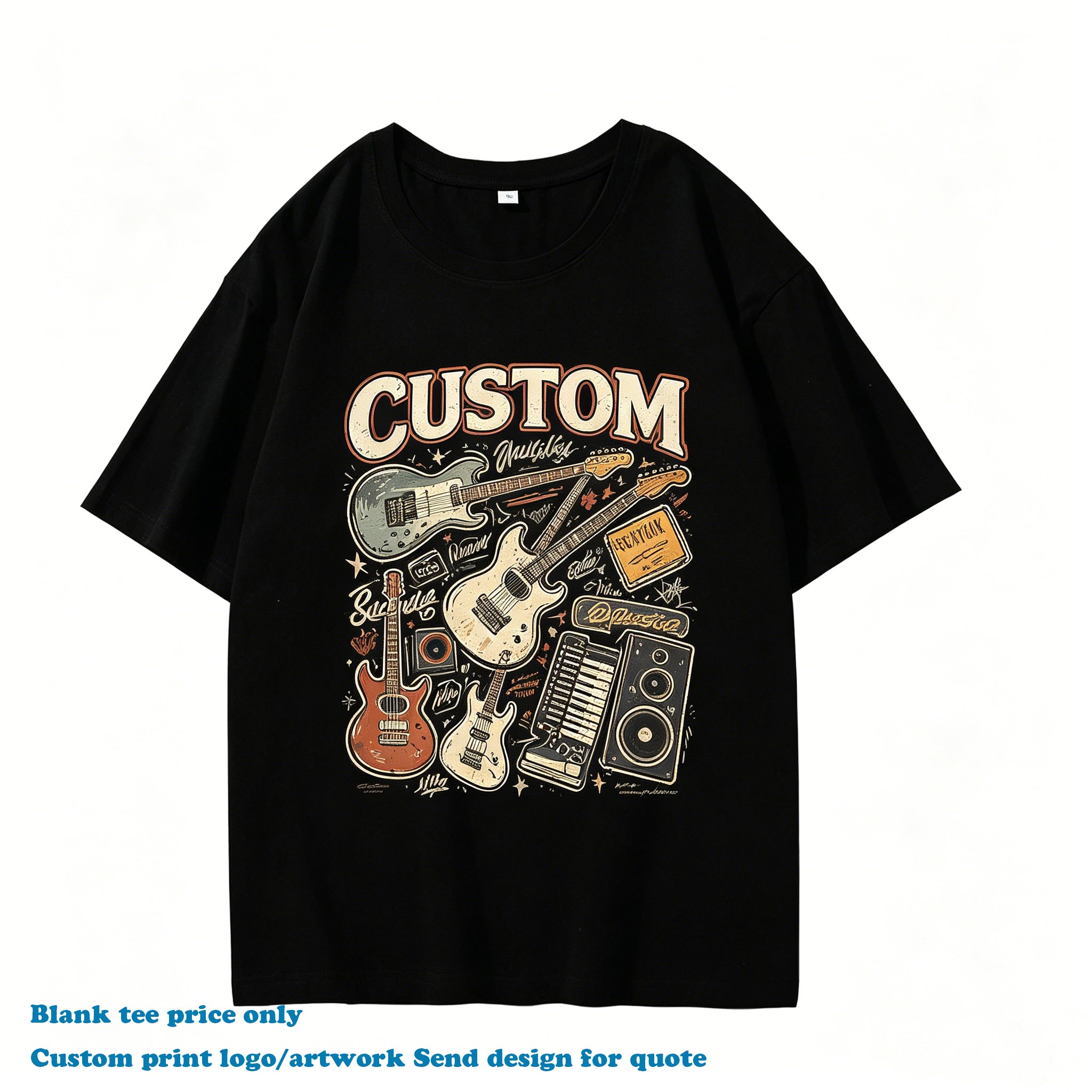 Manufacturer T-shirt Custom Streetwear Round Neck High Quality Blank Summer New Style Embroidery logo Wholesale Men's T-shirts