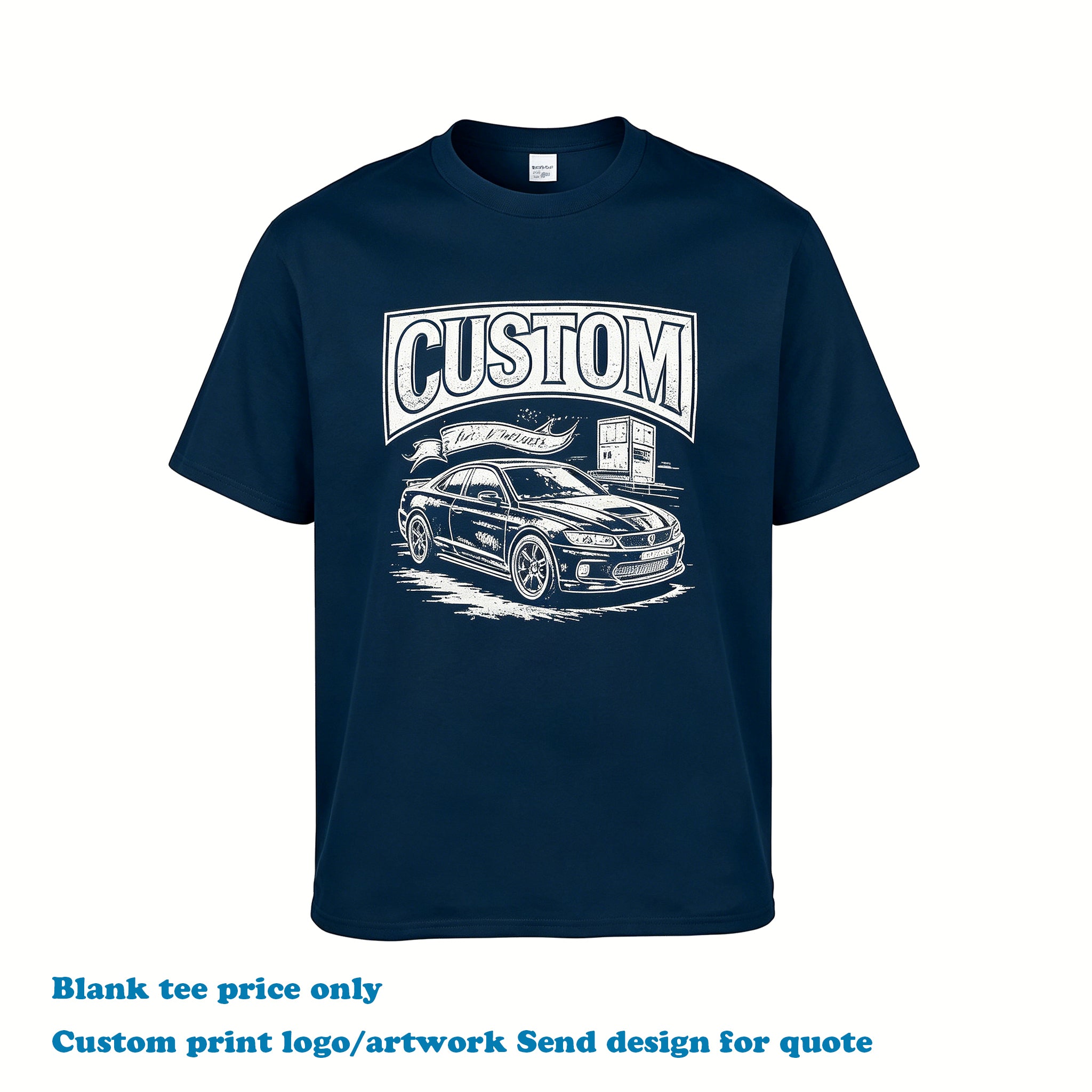 Men's T-shirts Heavy Cotton Custom logo Casual Short Sleeve High Quality Round Neck Design Streetwear Personalized T-shirt