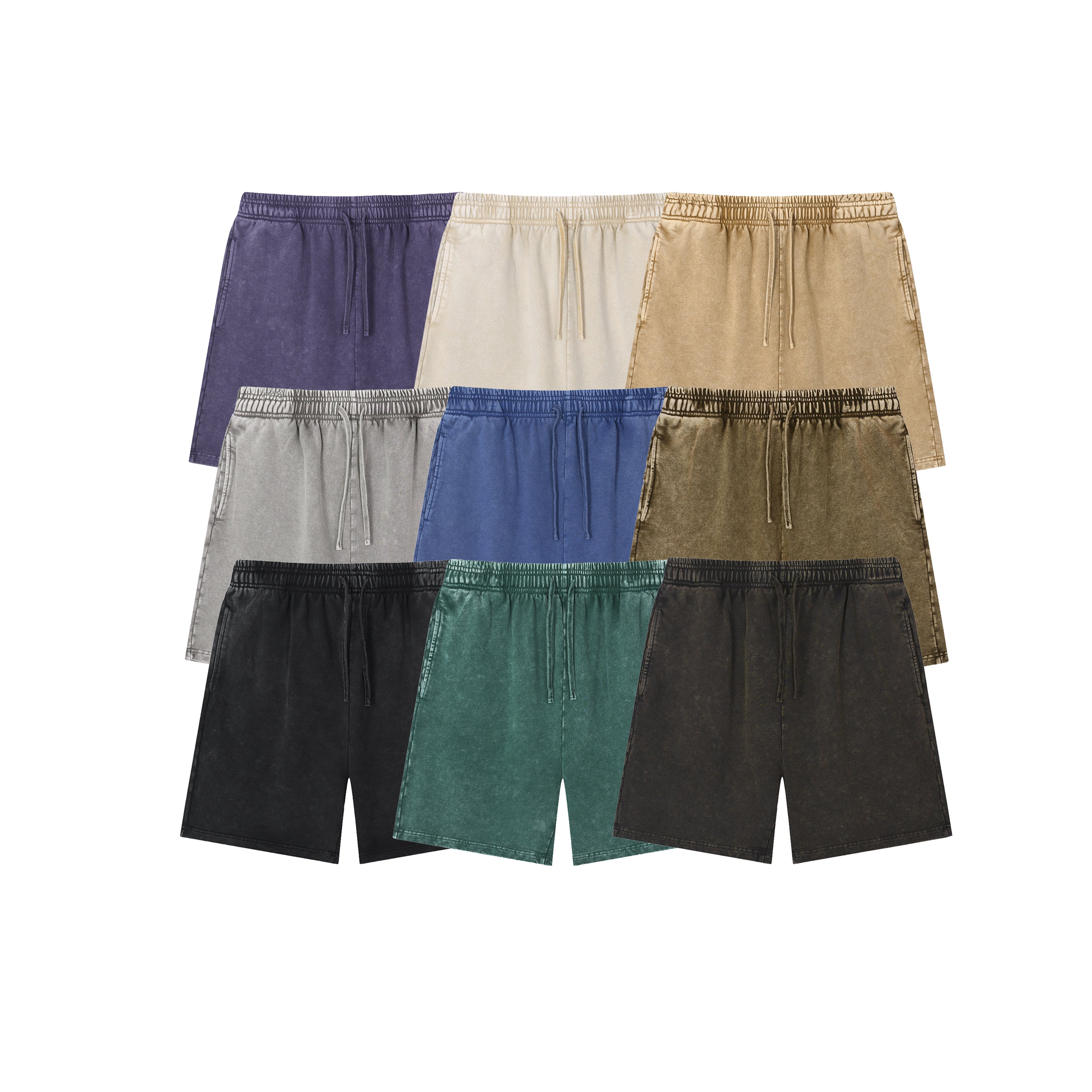 Custom Shorts Summer New Design Streetwear Vintage High Quality Washed Blank Heavy Cotton Casual Gym Personalized Men's Shorts