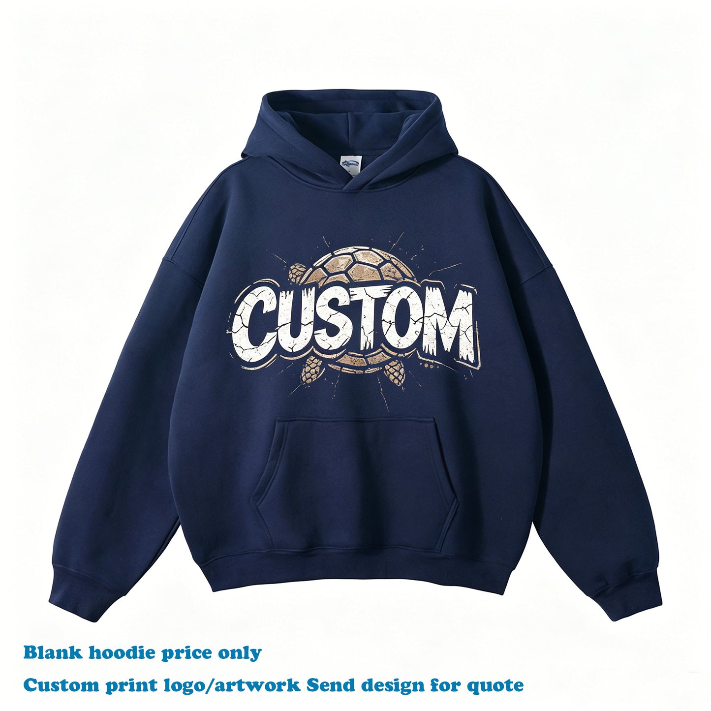 Hot Selling Custom Hoodie High Quality Casual Streetwear Drop Shoulder Wireless Embroidery logo Blank Heavyweight Men's Hoodies