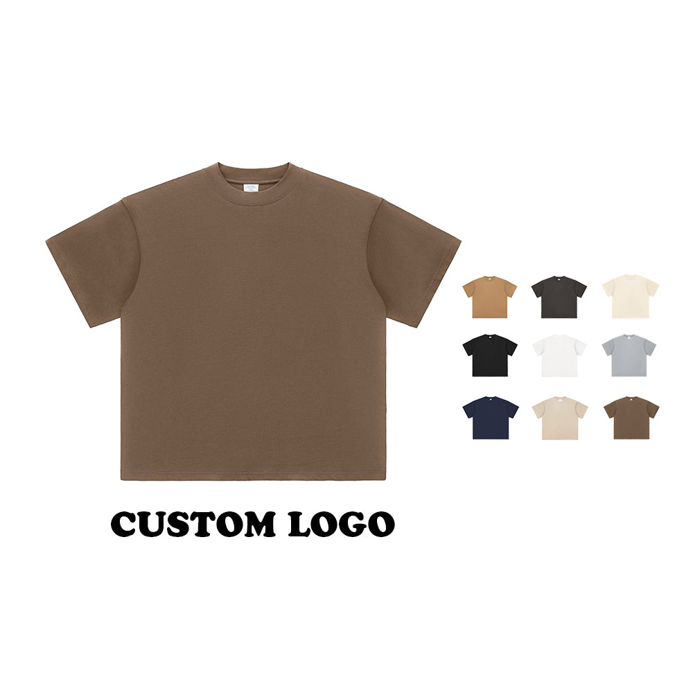 Men's T-shirts Heavyweight Loose 100% Cotton New Design Short Sleeve High Quality Custom Blank Distressed Embroidery T-shirt