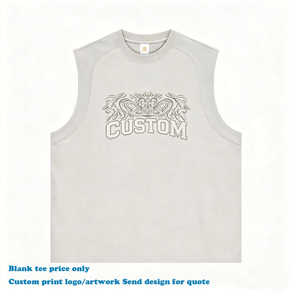Gym T-shirt Sleeveless Custom Streetwear Summer High Quality Quick-drying Wholesale Round Neck Blank Personalized T-shirt