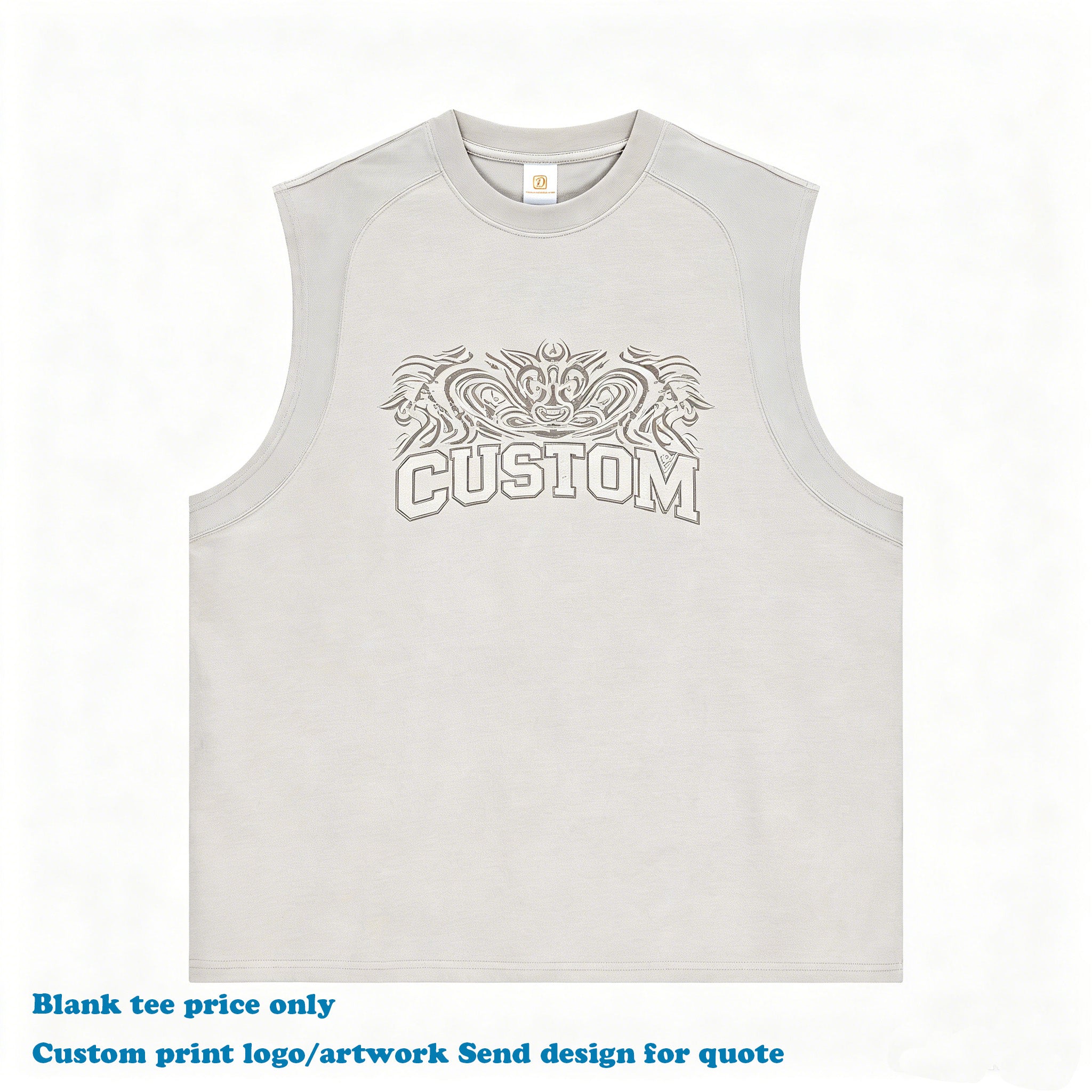 Gym T-shirt Sleeveless Custom Streetwear Summer High Quality Quick-drying Wholesale Round Neck Blank Personalized T-shirt