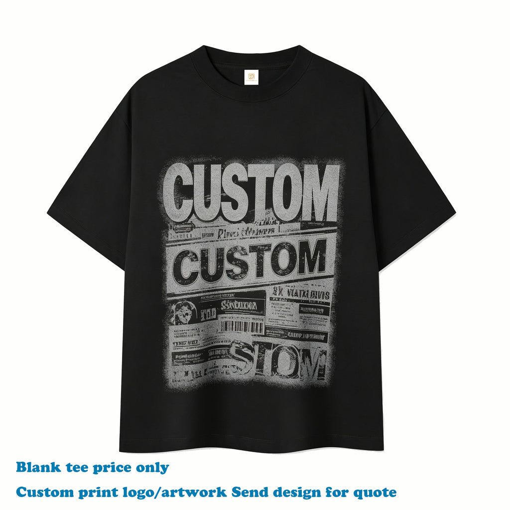 Manufacturer T-shirt Custom logo Distressed High Quality Crew Neck Casual Streetwear Summer Short Sleeve Fashion Men's T-shirts