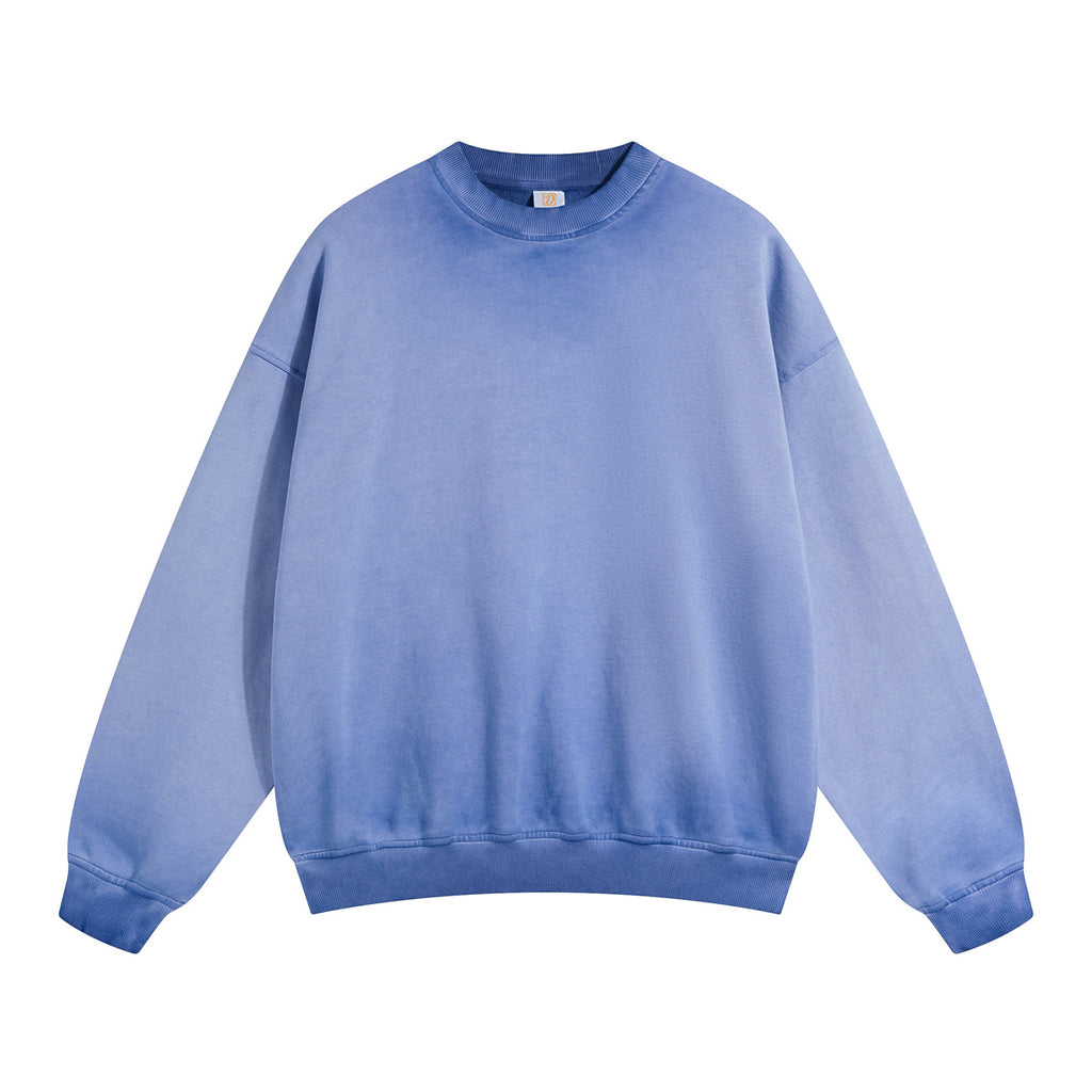 Men's Hoodies Custom Crew Neck Streetwear Vintage High Quality Blank Terry Puff Printing Pullover Mens Hoodies and Sweatshirts