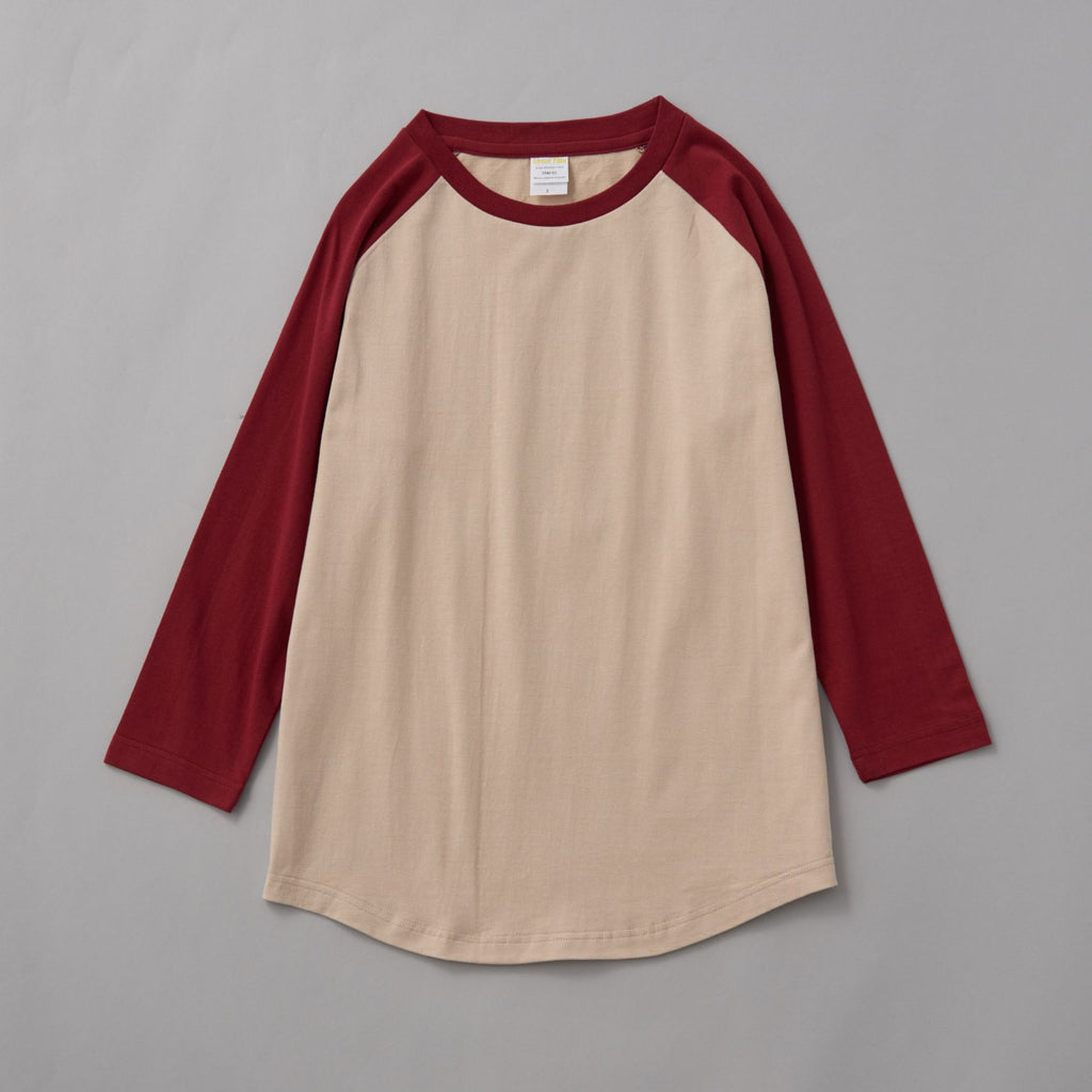 Manufacturer t Shirts Blanks Custom Color-blocked Raglan Sleeves Drop Shoulder 3/4 Length Sleeve High Quality t Shirt