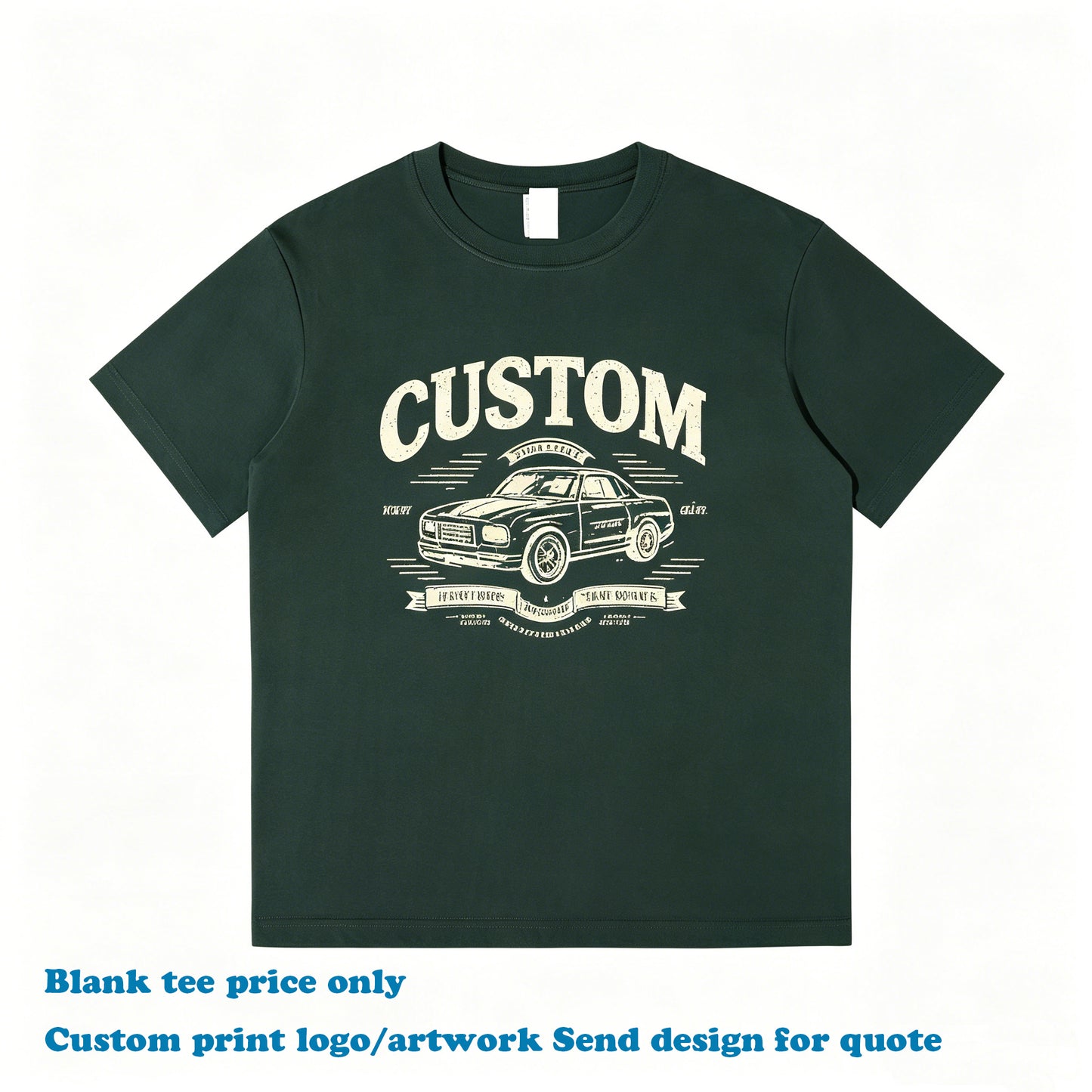 Custom Tshirts 100% Cotton Casual High Quality Round Neck New Style Distressed Embroidery High Quality Streetwear T-shirt