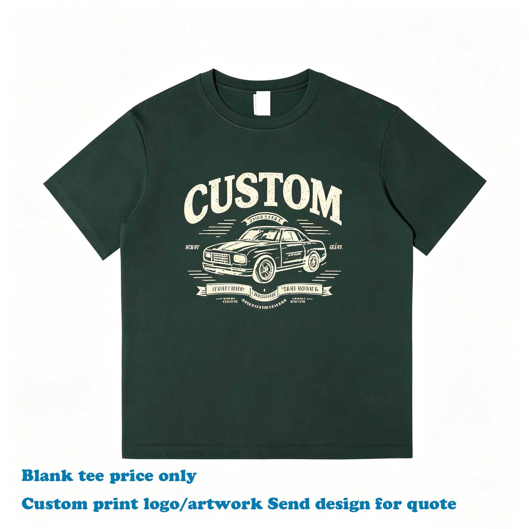 Custom Tshirts 100% Cotton Casual High Quality Round Neck New Style Distressed Embroidery High Quality Streetwear T-shirt