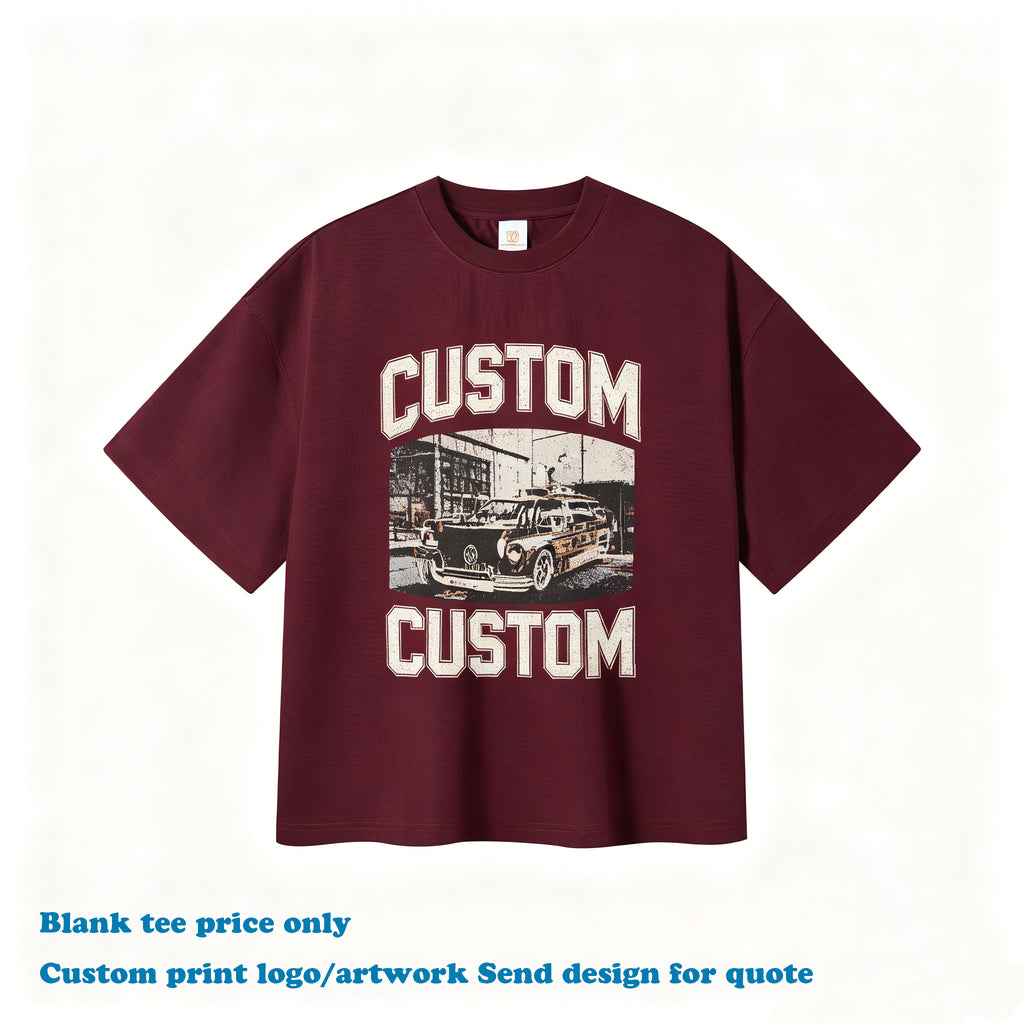 New Design High Quality Custom T-shirt Quick-drying Round Neck Loose Hip Hop Short Style Streetwear Screen Print Men's T-shirts