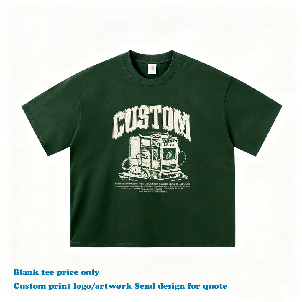 Boxy Men's T-shirts Custom Oversized Crew Neck High Quality Summer New Style Fashion Embroidery logo Wholesale Plain t Shirt
