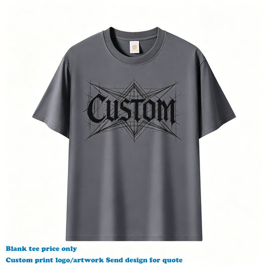 2026 Summer High Quality T-shirt Wholesale New Design Streetwear Round Neck Short Sleeve Blank Embroidery logo Men's T-shirts