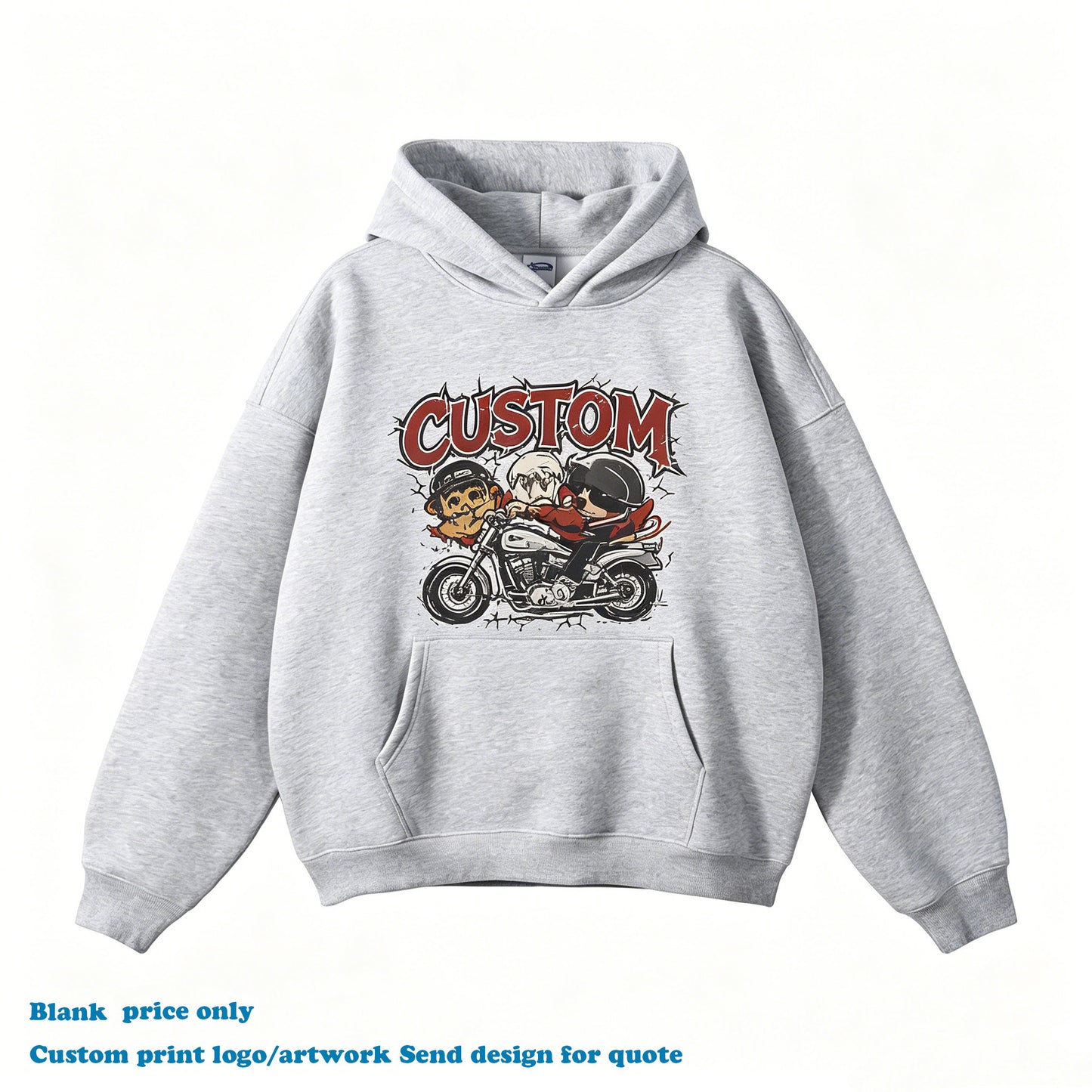 Heavyweight Hoodie High Quality Blank Streetwear Wireless Drop Shoulder New Design Custom Embroidery logo Wholesale Hoodies