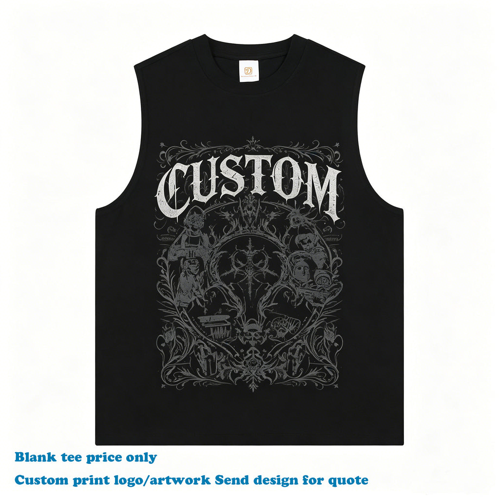 Custom Tshirts Men's Summer High Quality Gym Custom Puff Printing High Quality Quick-drying Blank O-neck Streetwear T-shirts