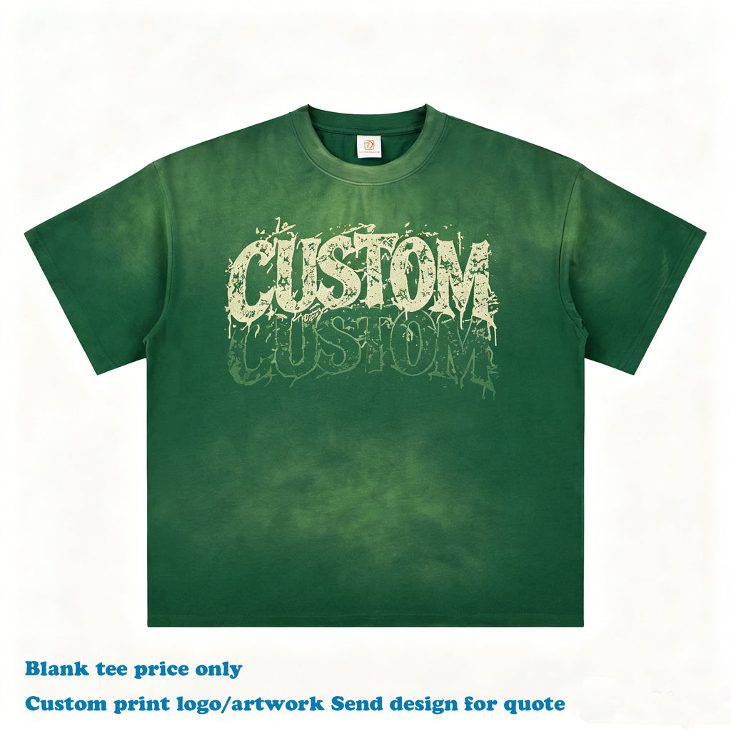 t Shirt for Men Streetwear Custom New Design Summer Fashion Short Sleeve Embroidery logo Wholesale Heavy Cotton T-shirt