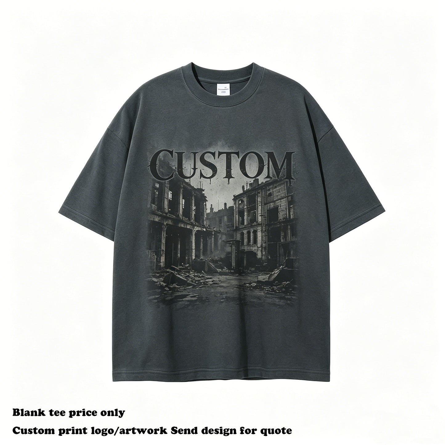 Custom logo Oversized Tshirt Streetwear Heavy Cotton Casual Fashion Summer New Style Short Sleeve Design Men's T-shirts