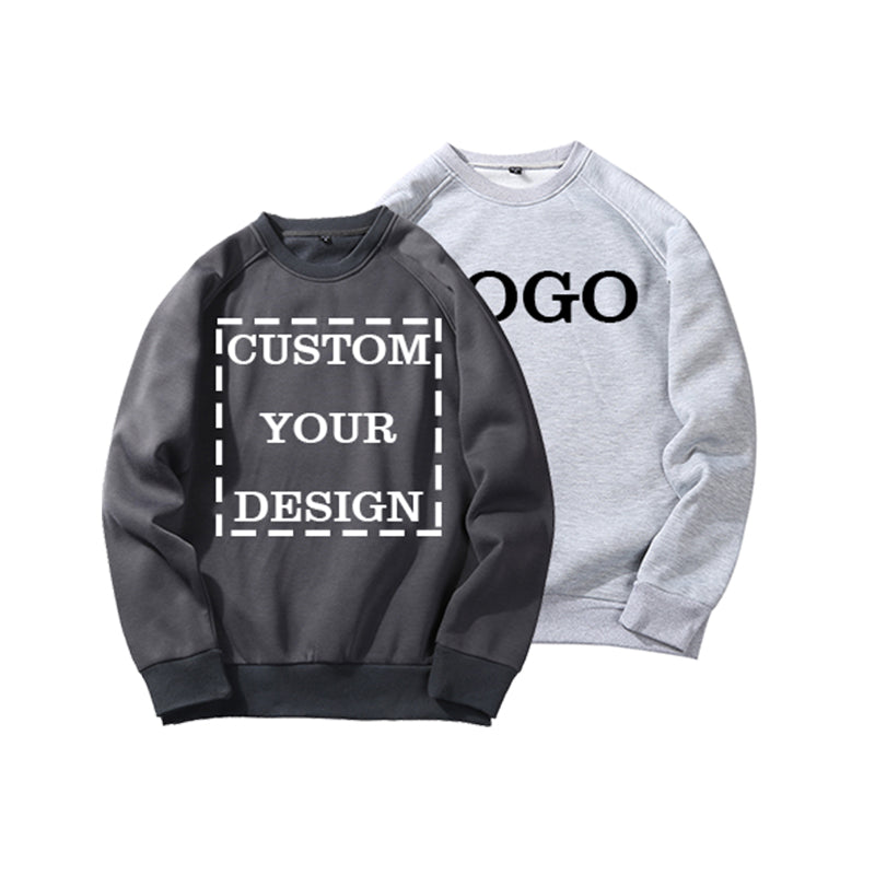 Loose Custom Hoodies Unisex High Quality Blank Plain Fleece 100% Polyester Crew Neck Wholesale Cheap Streetwear Hoodies