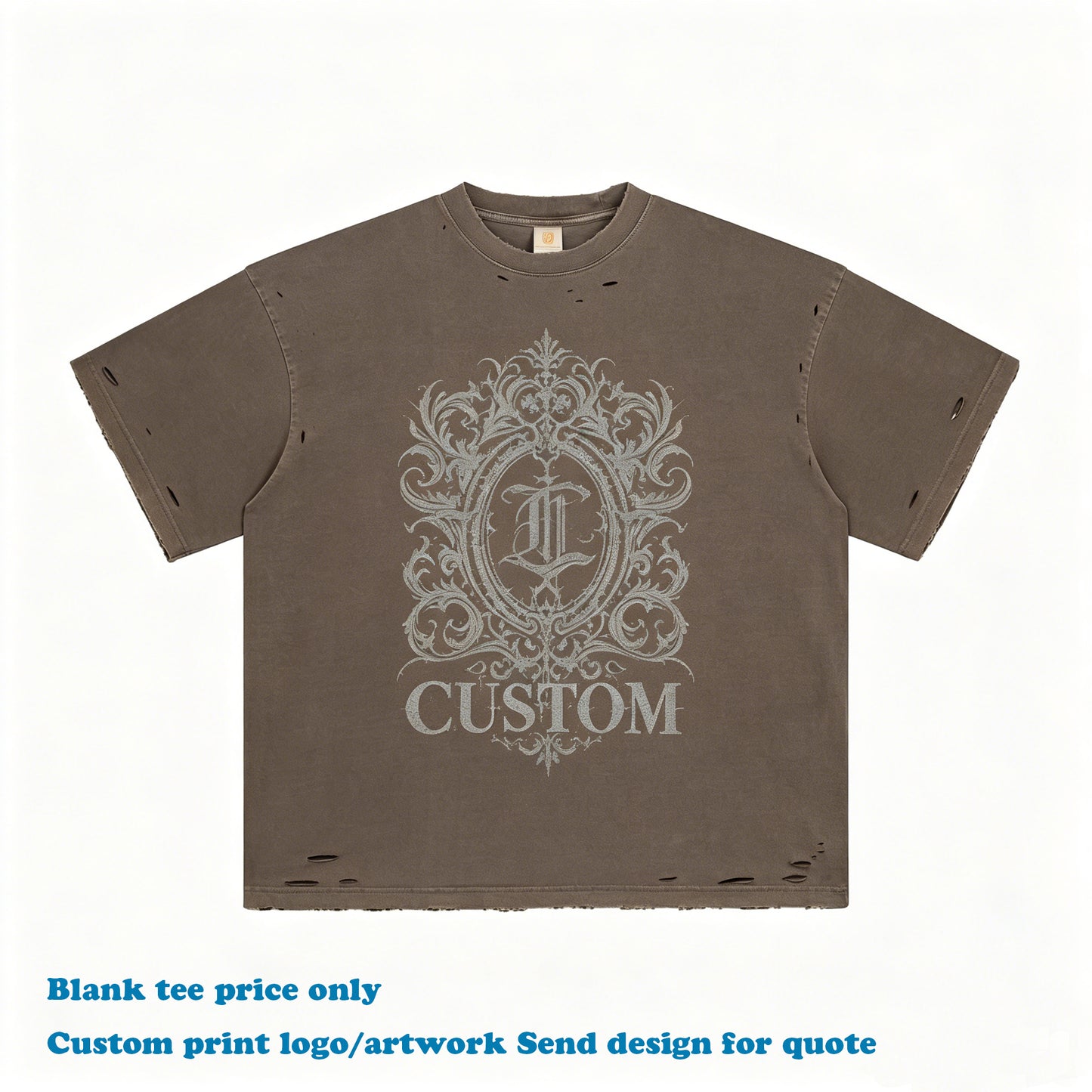 Customized t Shirts Washed High Quality O-neck Blank 100% Cotton Drop Shoulder Short Sleeve Streetwear Design Men's T-shirts