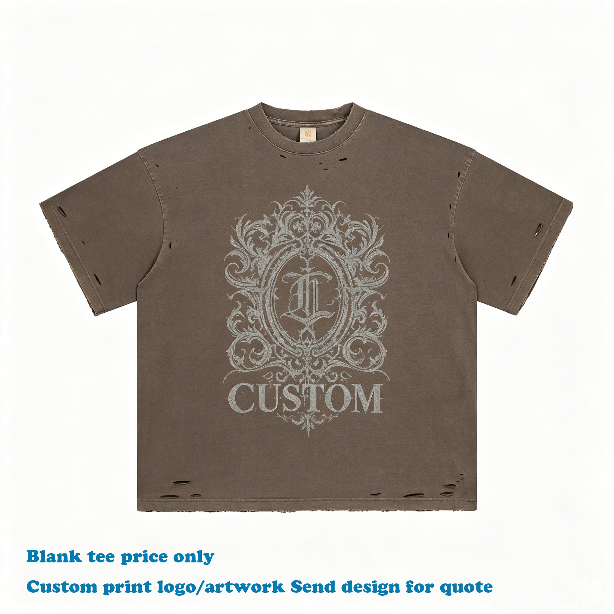 Customized t Shirts Washed High Quality O-neck Blank 100% Cotton Drop Shoulder Short Sleeve Streetwear Design Men's T-shirts