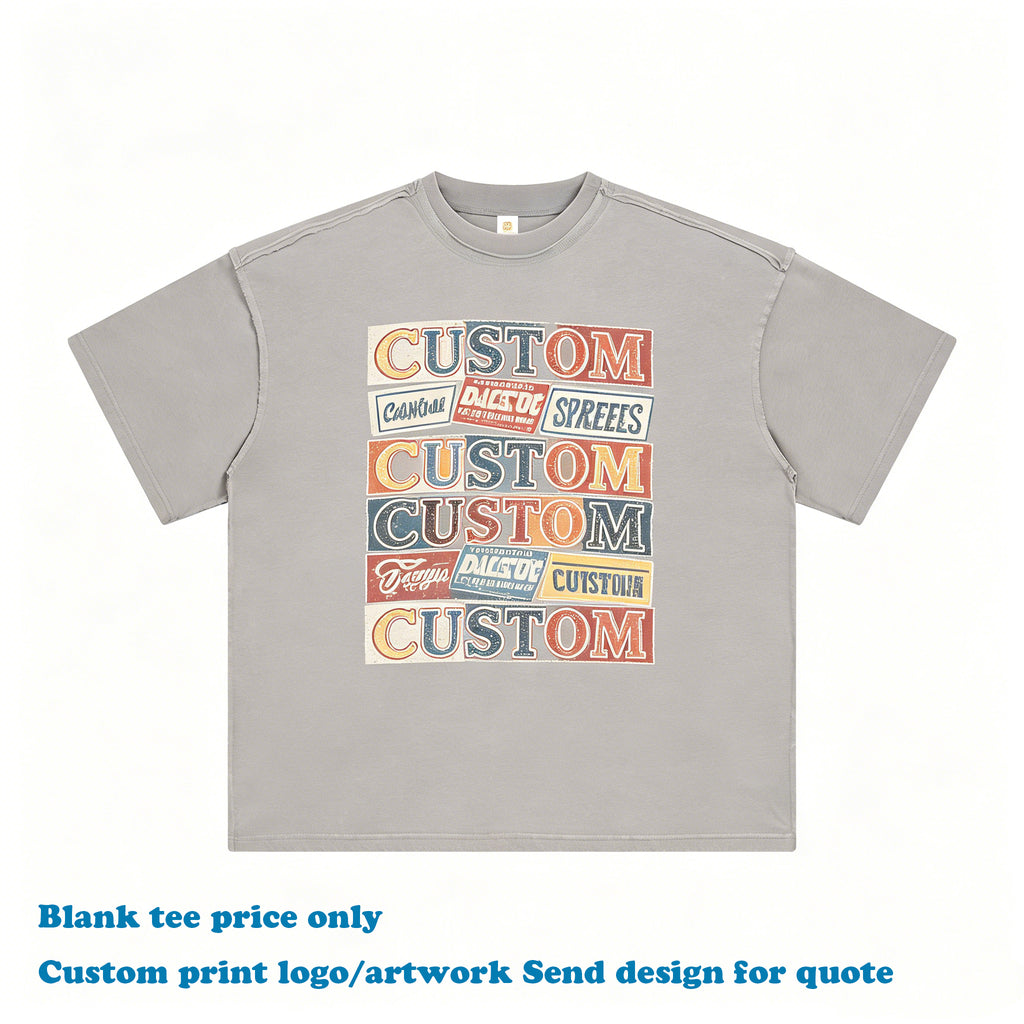 Heavyweight Streetwear T-shirt Vintage Summer Short Sleeve Custom Washed High Quality New Style Streetwear Personalized T-shirt
