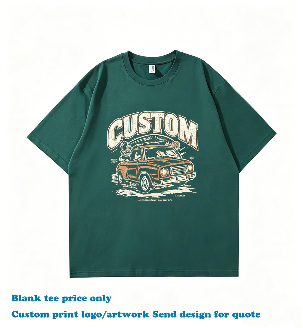 High Quality T-shirt Custom Drop Shoulder 100% Cotton Round Neck 2026 Summer New Design Wholesale Plain t Shirt for Men