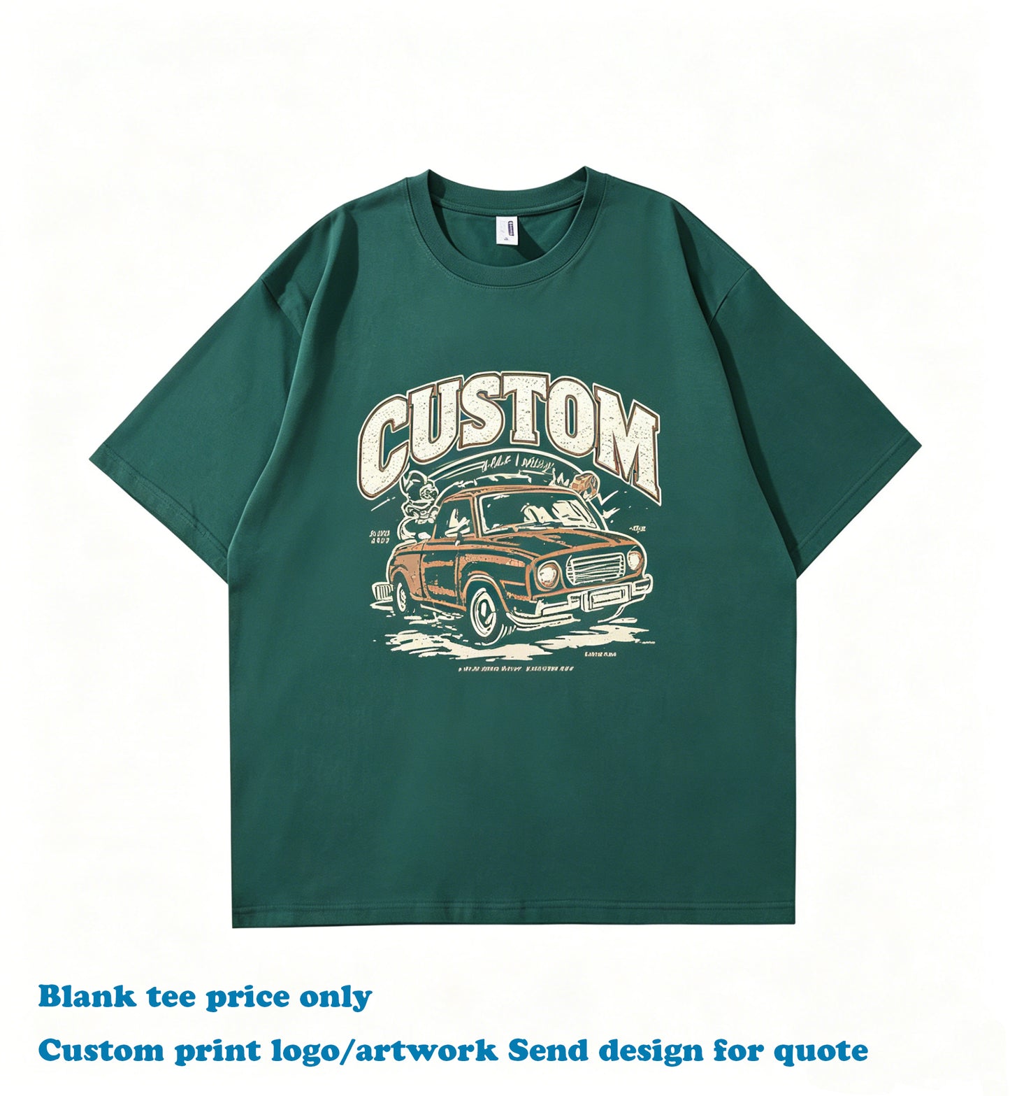 High Quality T-shirt Custom Drop Shoulder 100% Cotton Round Neck 2026 Summer New Design Wholesale Plain t Shirt for Men