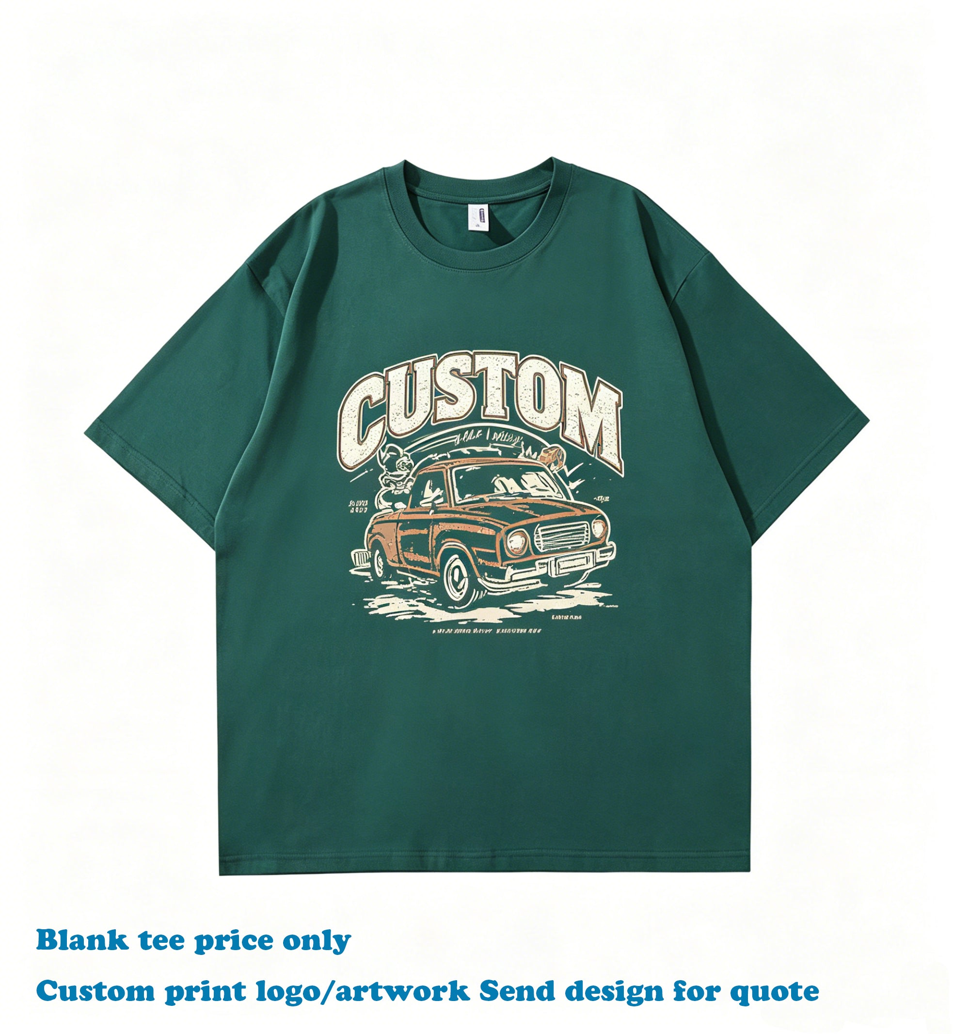 High Quality T-shirt Custom Drop Shoulder 100% Cotton Round Neck 2026 Summer New Design Wholesale Plain t Shirt for Men