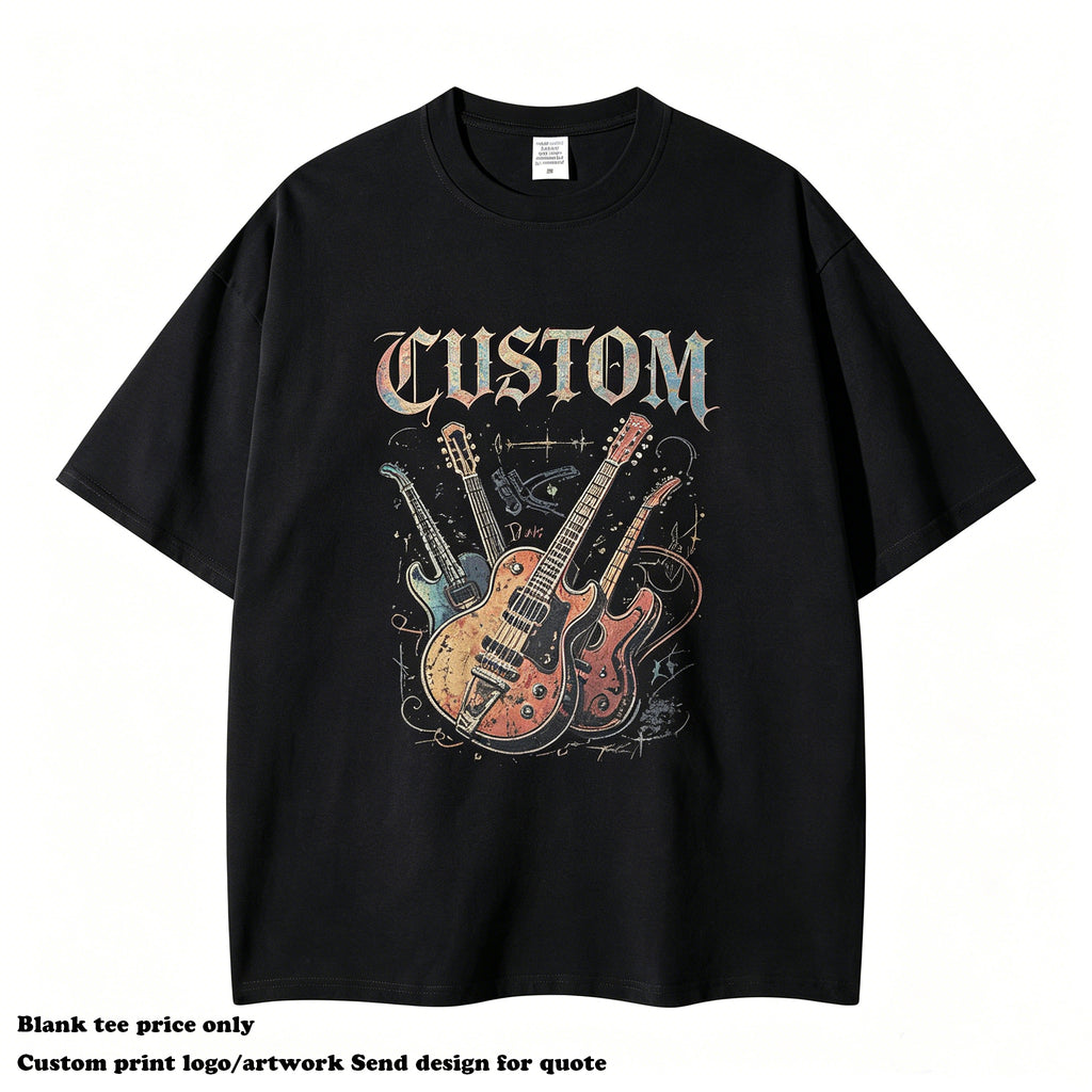 Wholesale Customized t Shirts 100% Cotton Design 2026 Summer Hot Sale High Quality Loose Streetwear Drop Shoulder Tshirt for Men