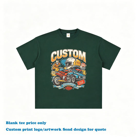 100% Cotton T-shirt Custom Screen Printed High Quality Multi Color Casual New Summer Short Sleeve Fashion Men's T-shirts