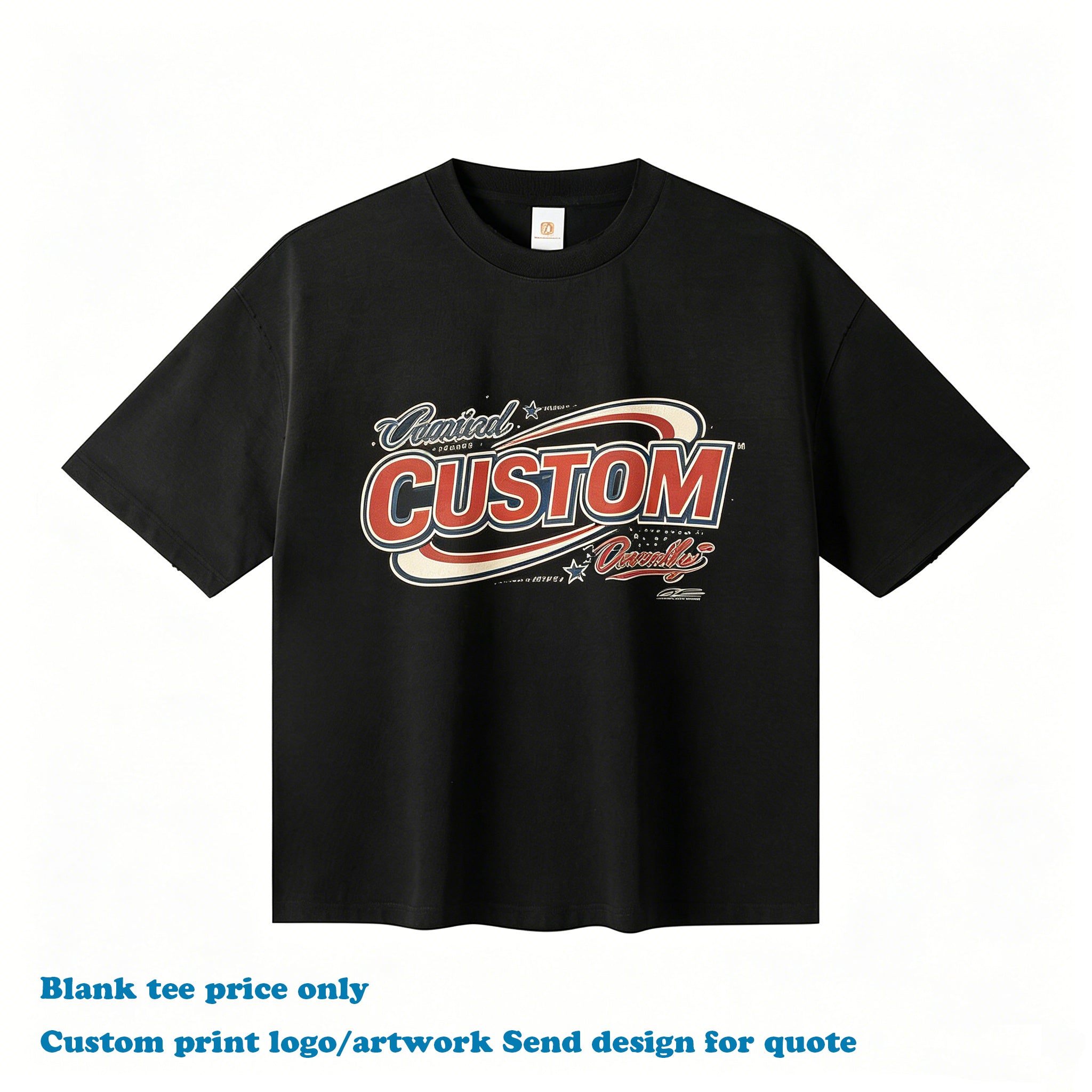 Wholesale Men's T-shirts Custom  100% Cotton Heavyweight Washed High Quality Casual Broken New Design Personalized T-shirt