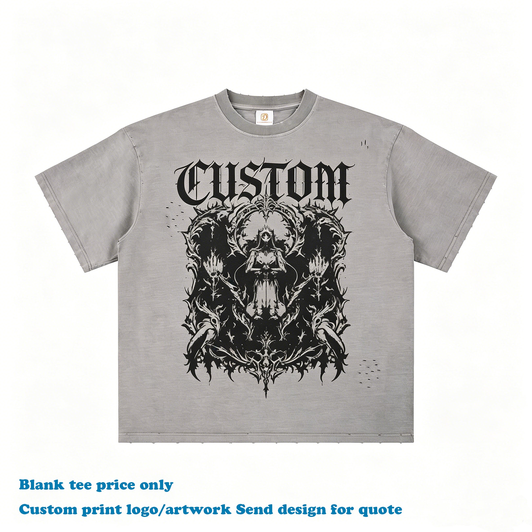 High Quality T-shirt Casual Custom Washed Blank New Design Brand Fashion Unisex Streetwear 100%Cotton Dtf Transfers for t Shirts
