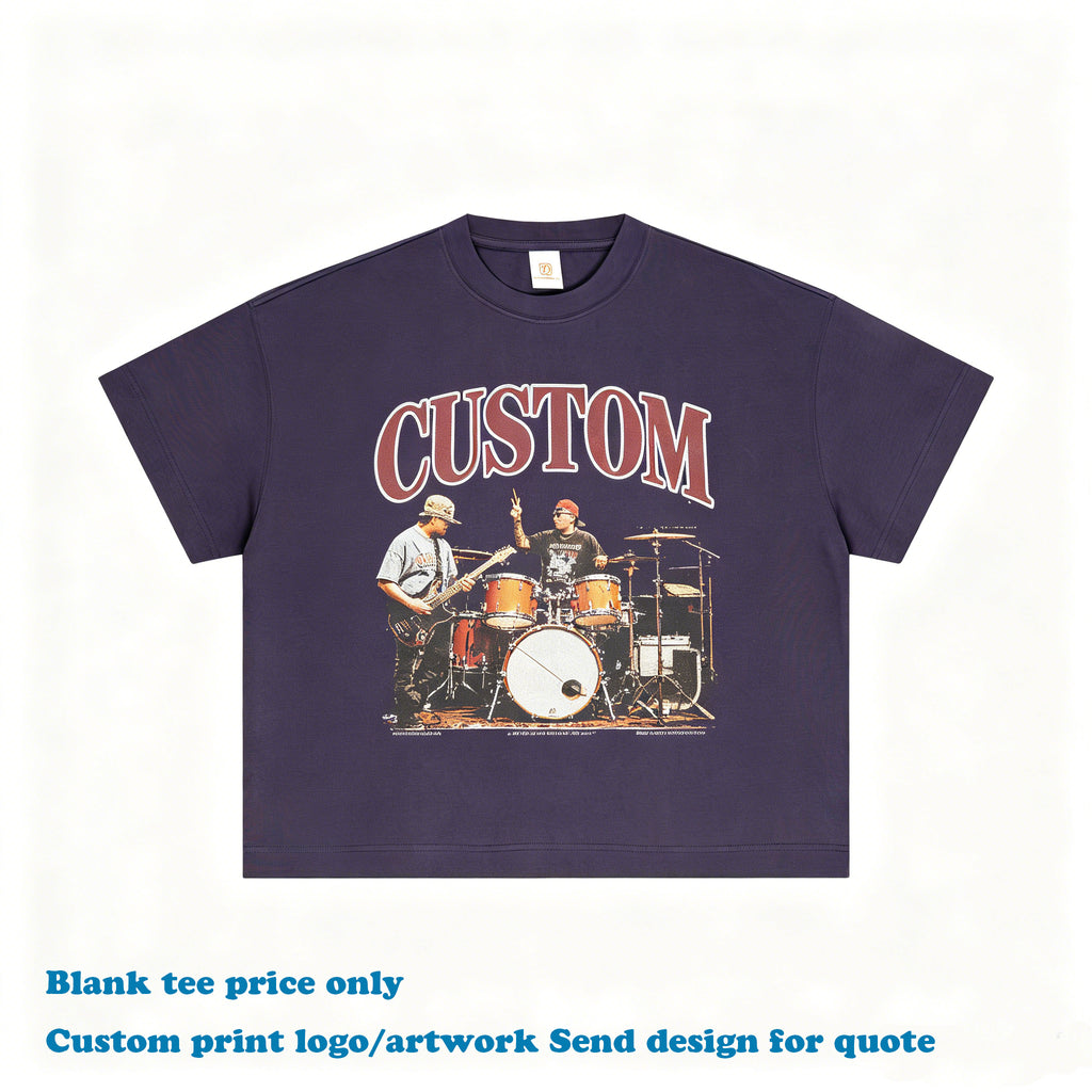 OEM T-shirt Custom Wholesale Price Unisex High Quality Round Neck Blank Embroidery Custom logo Heat Transfers for T-shirts